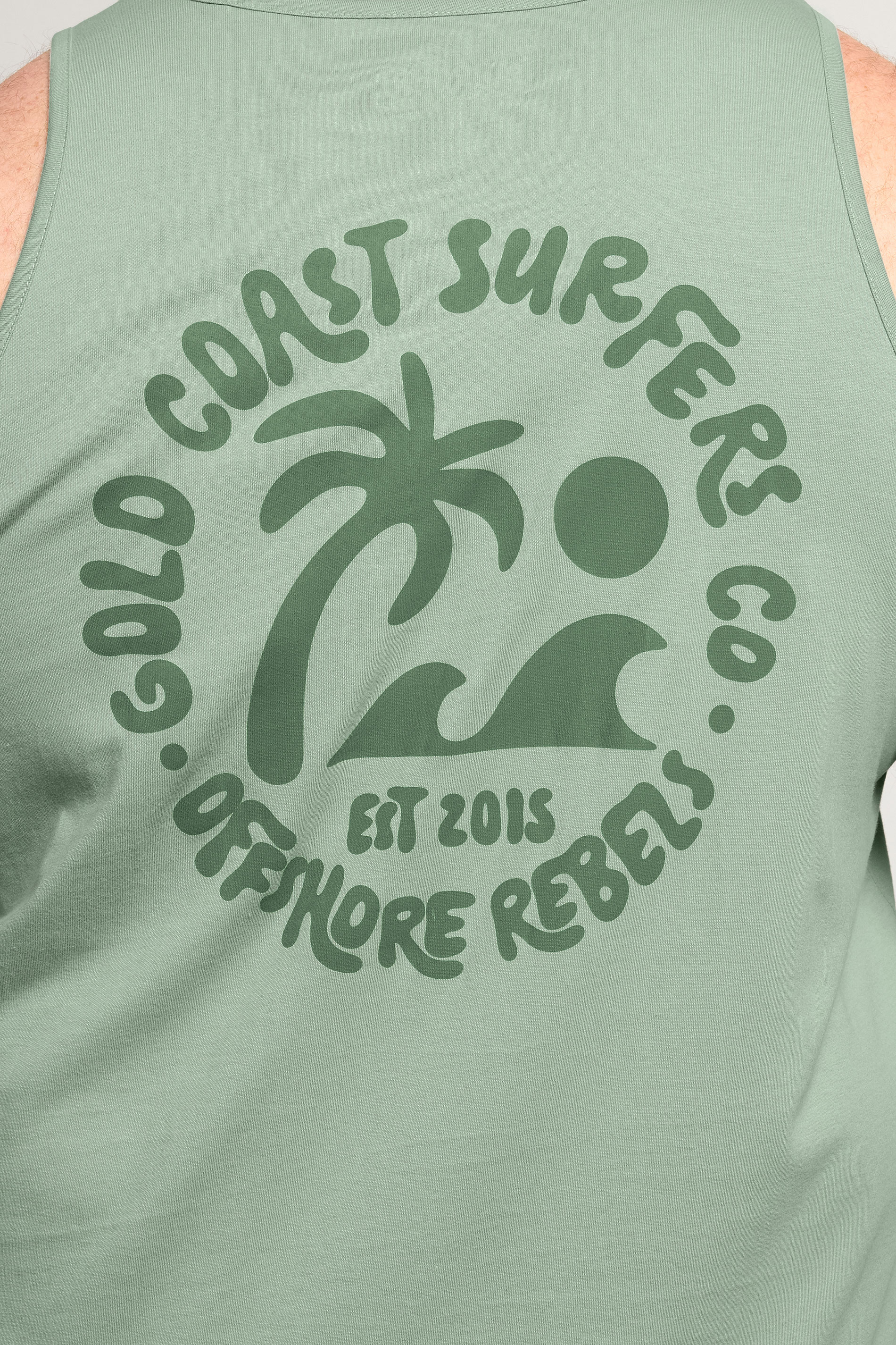 BadRhino Big & Tall Green Graphic Vest Top 6
