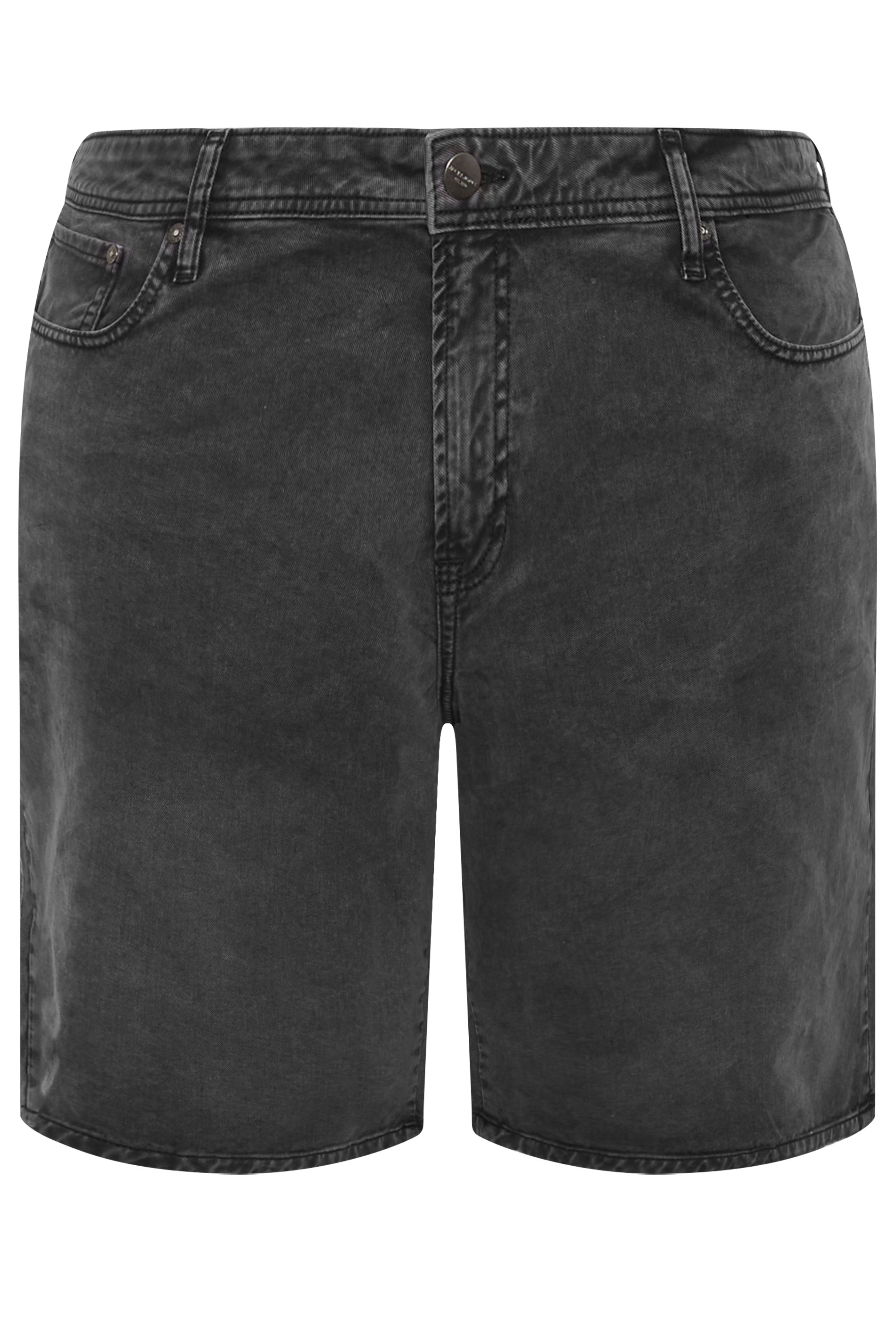 JACK & JONES Big & Tall Black Bronx Shorts | BadRhino 2
