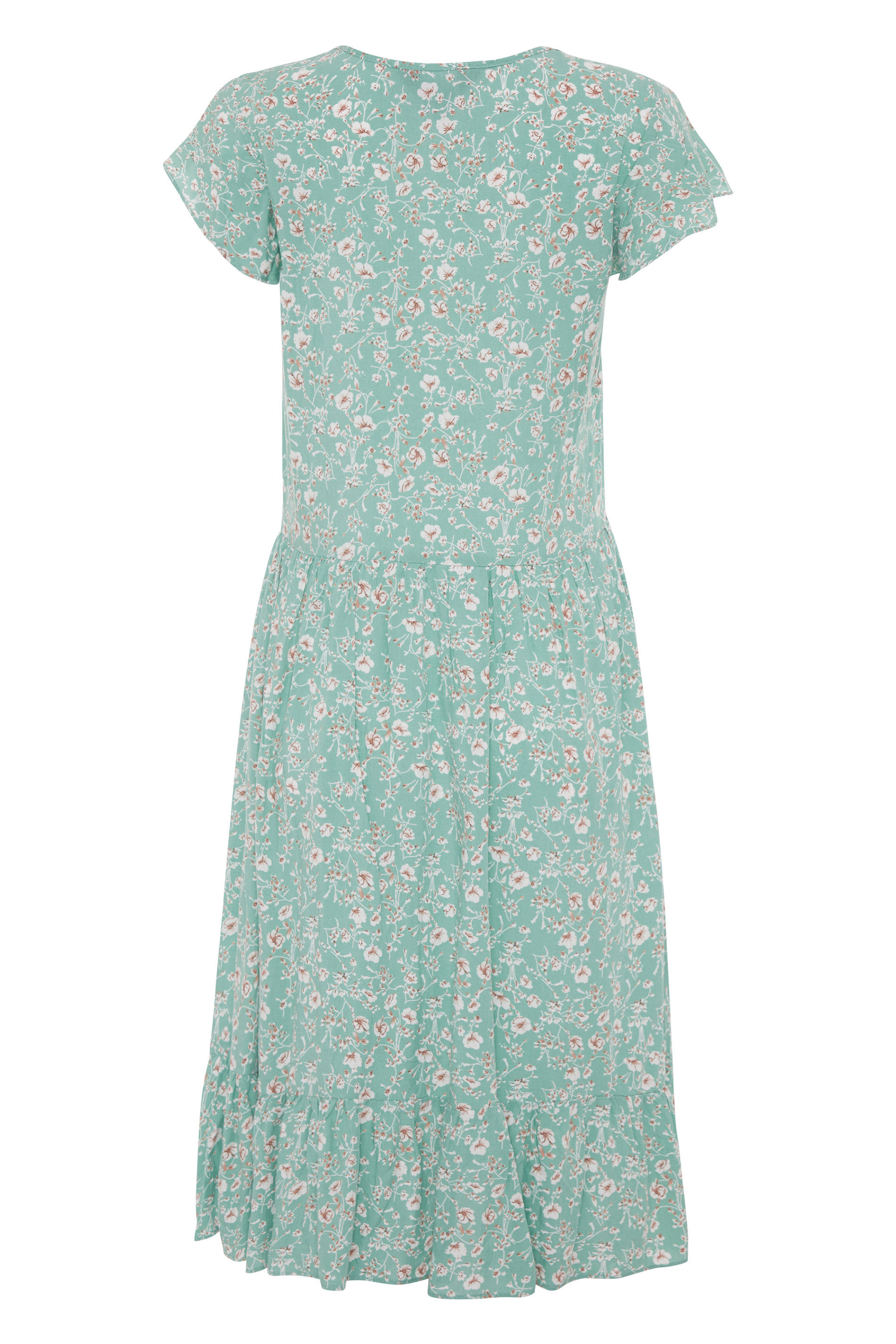 LTS Turquoise Floral Angel Sleeve Dress | Long Tall Sally