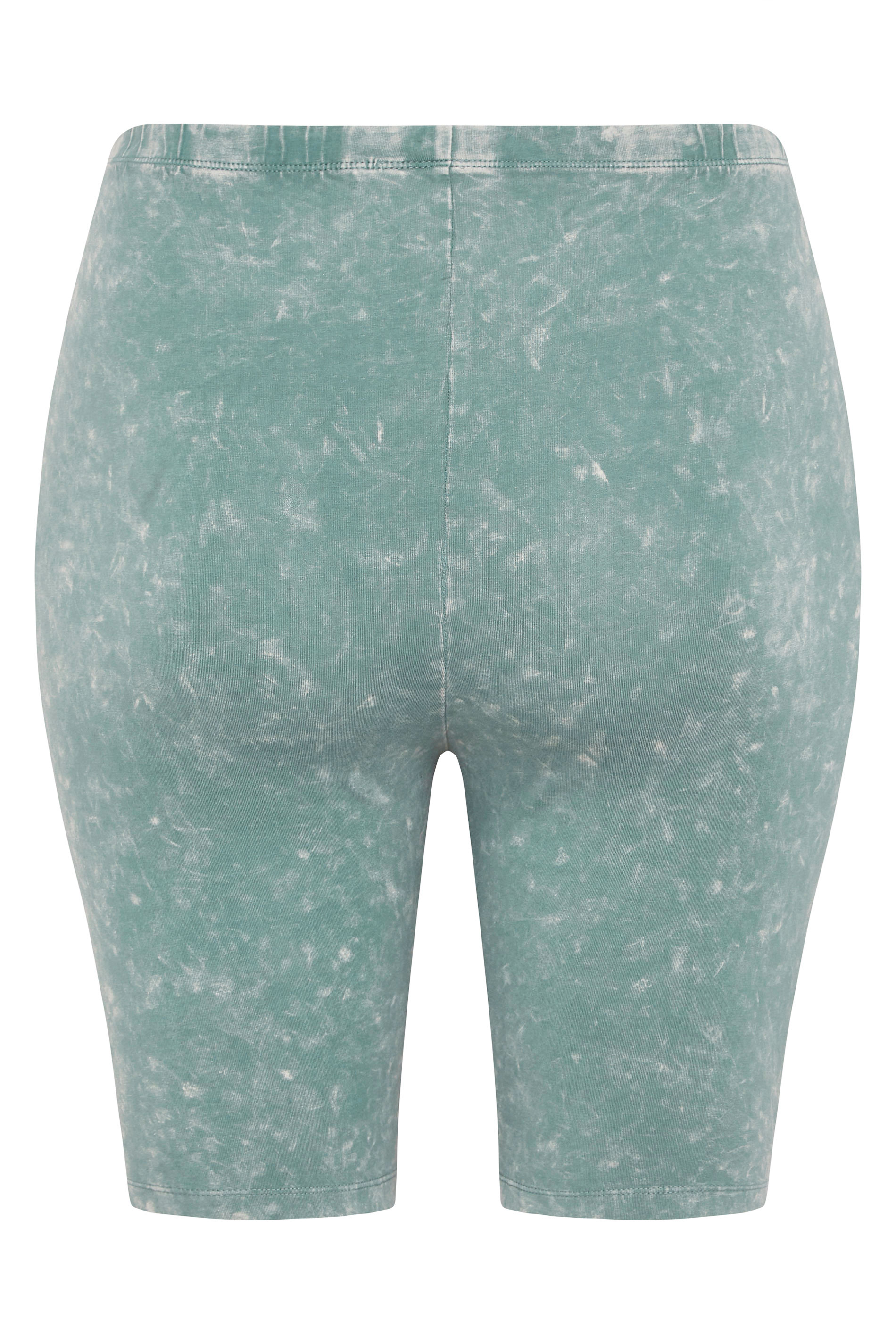 Plus Size Sage Green Acid Wash Cycling 