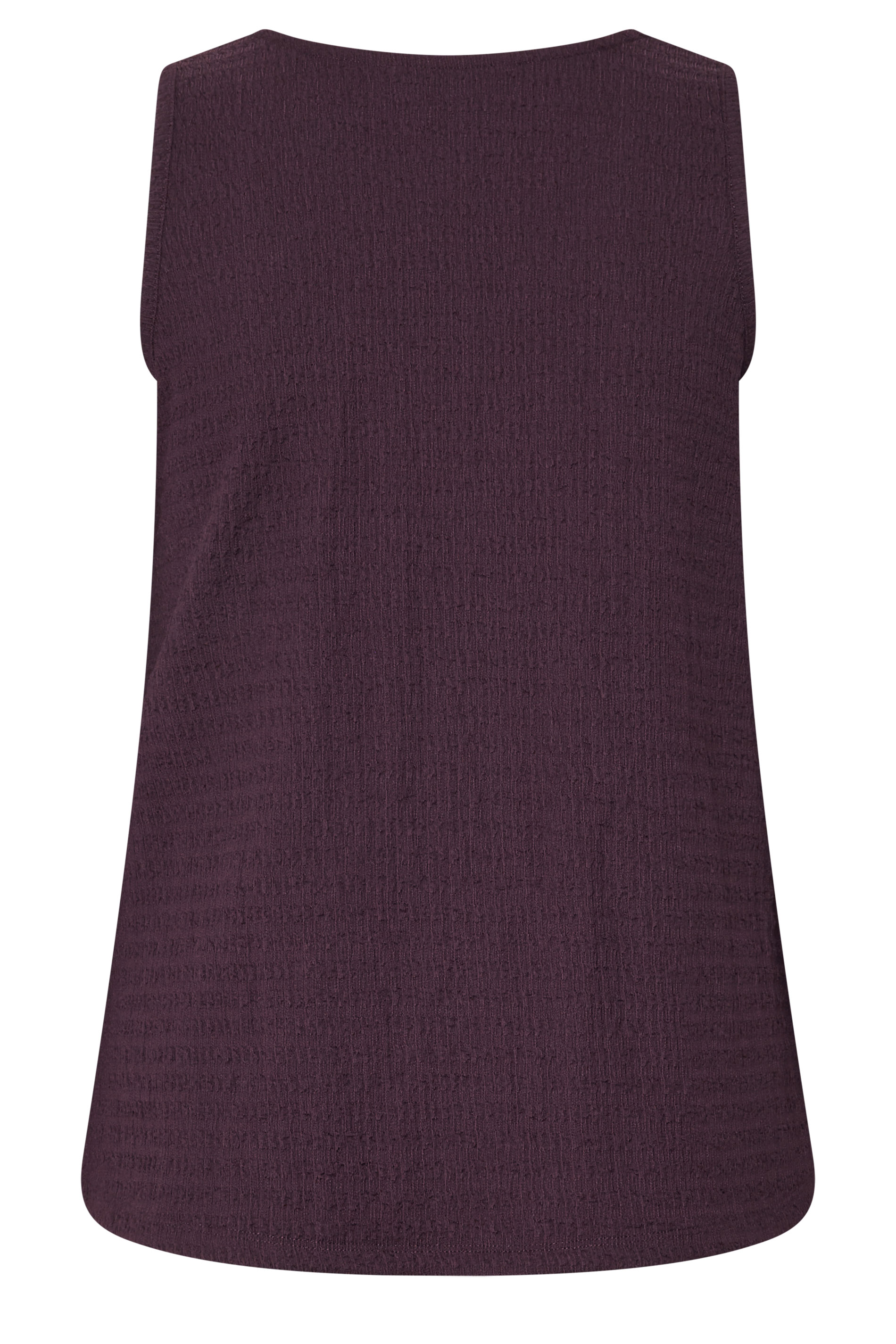 YOURS Plus Size Purple Textured Waistcoat | Yours Clothing 7