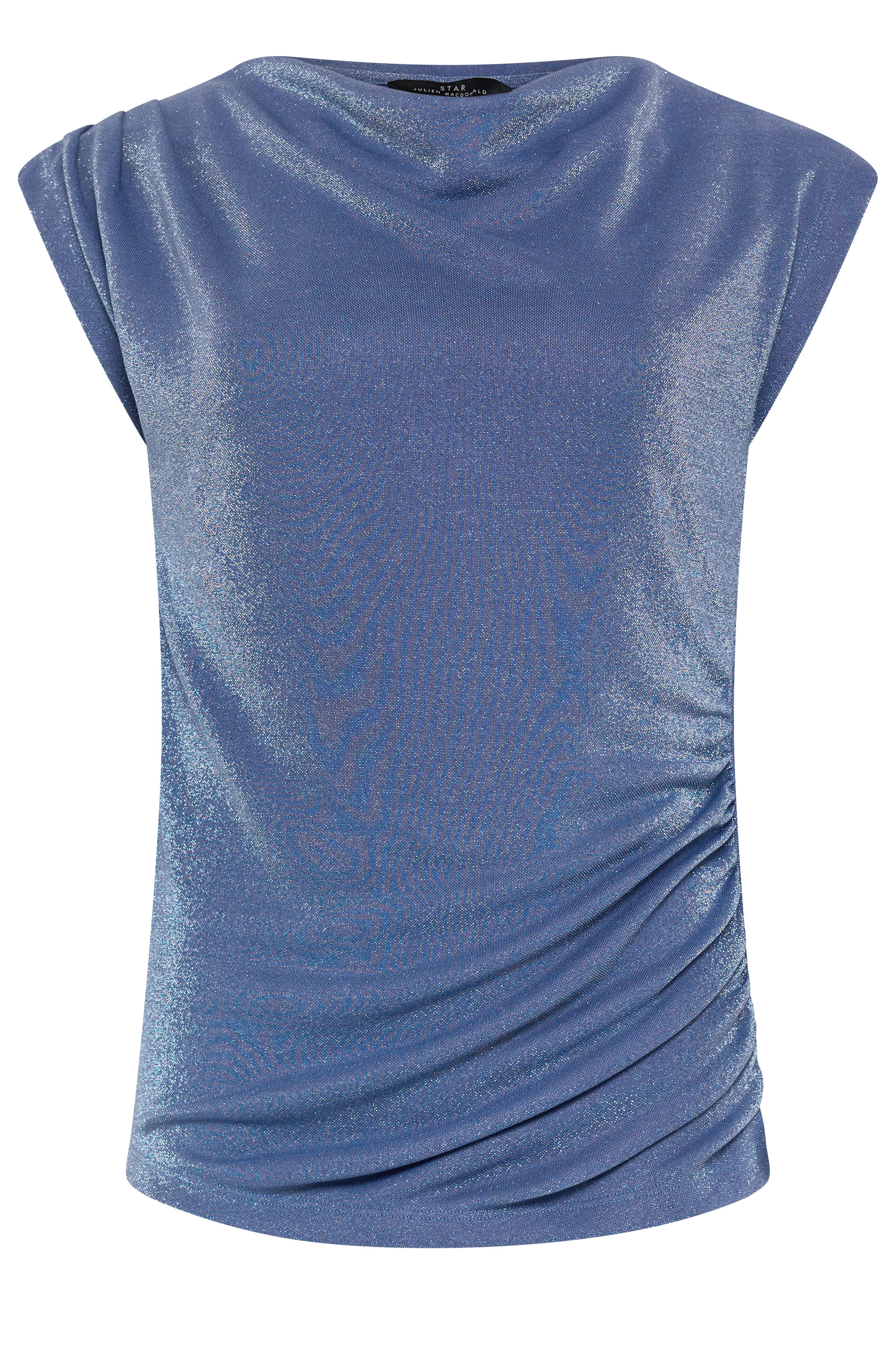 STAR Blue Shimmer Draped Top | StarByJM 5