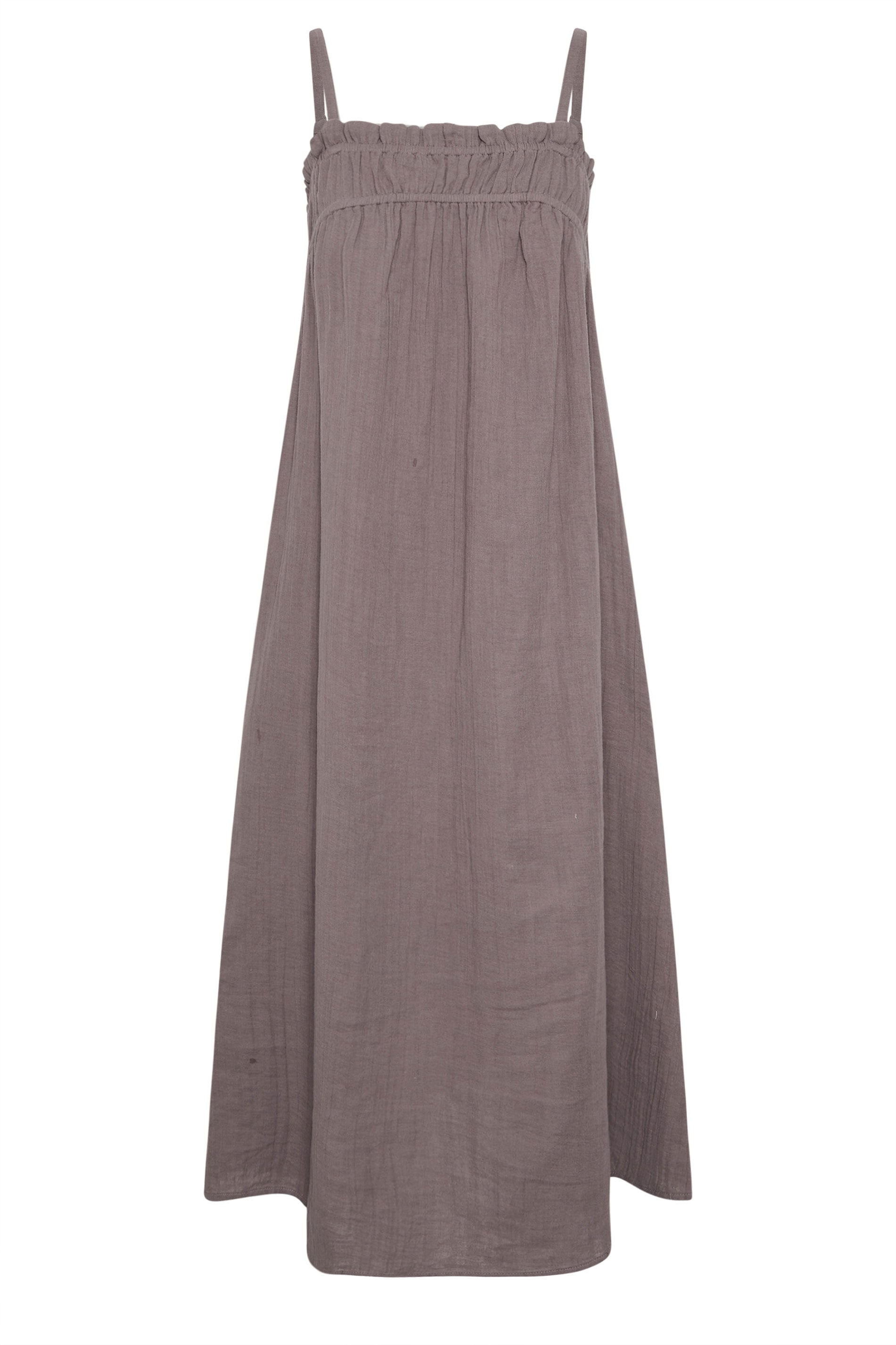 PixieGirl Petite Women's Plum Purple Cotton Cheesecloth Maxi Dress | PixieGirl 6