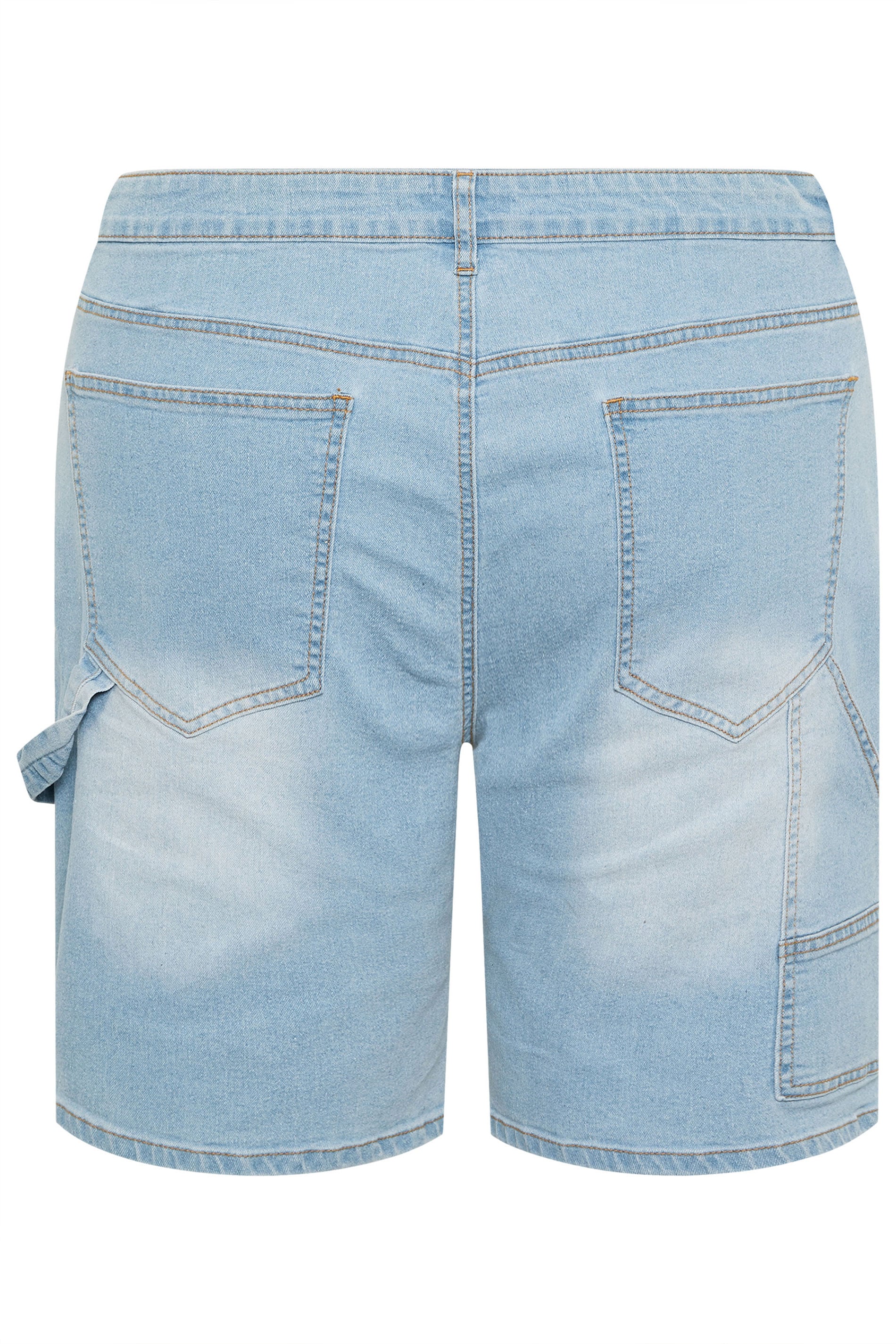 BadRhino Big & Tall Light Blue Wash Carpenter Shorts | BadRhino 9