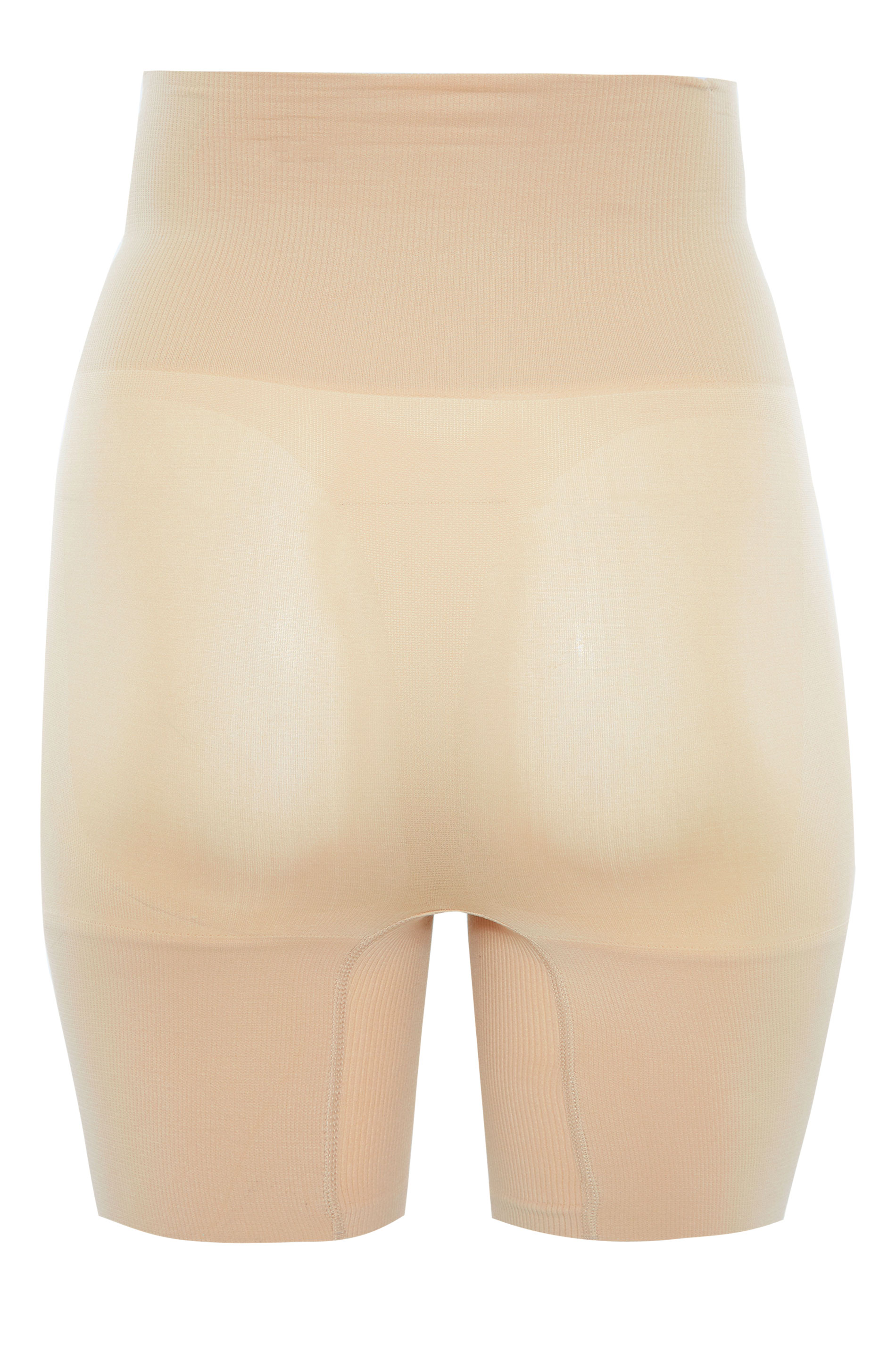 Plus Size Nude Seamless Control High Waisted Short