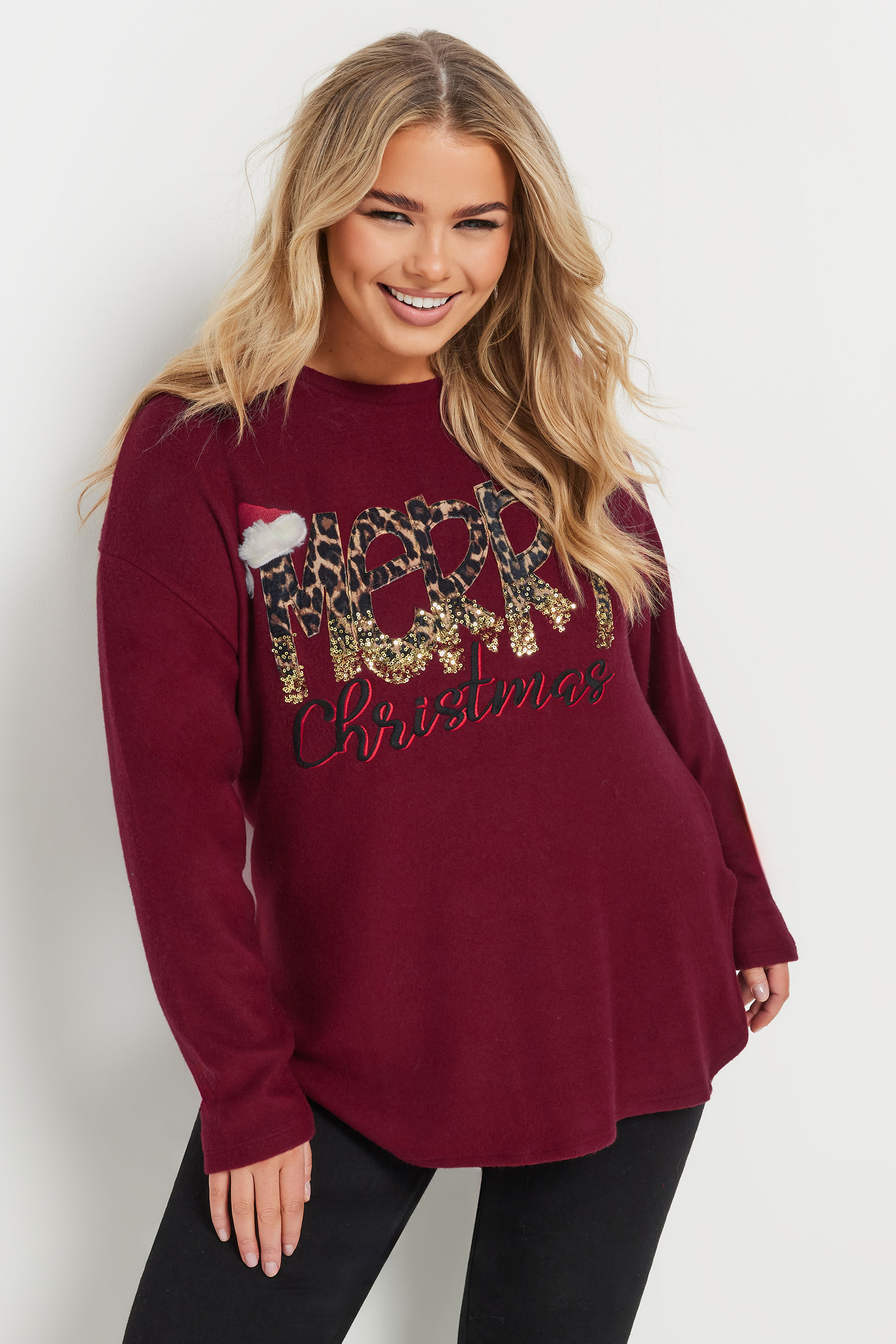 Buy Lipsy Black Sparkle Christmas Sweatshirt From The UK Online Shop