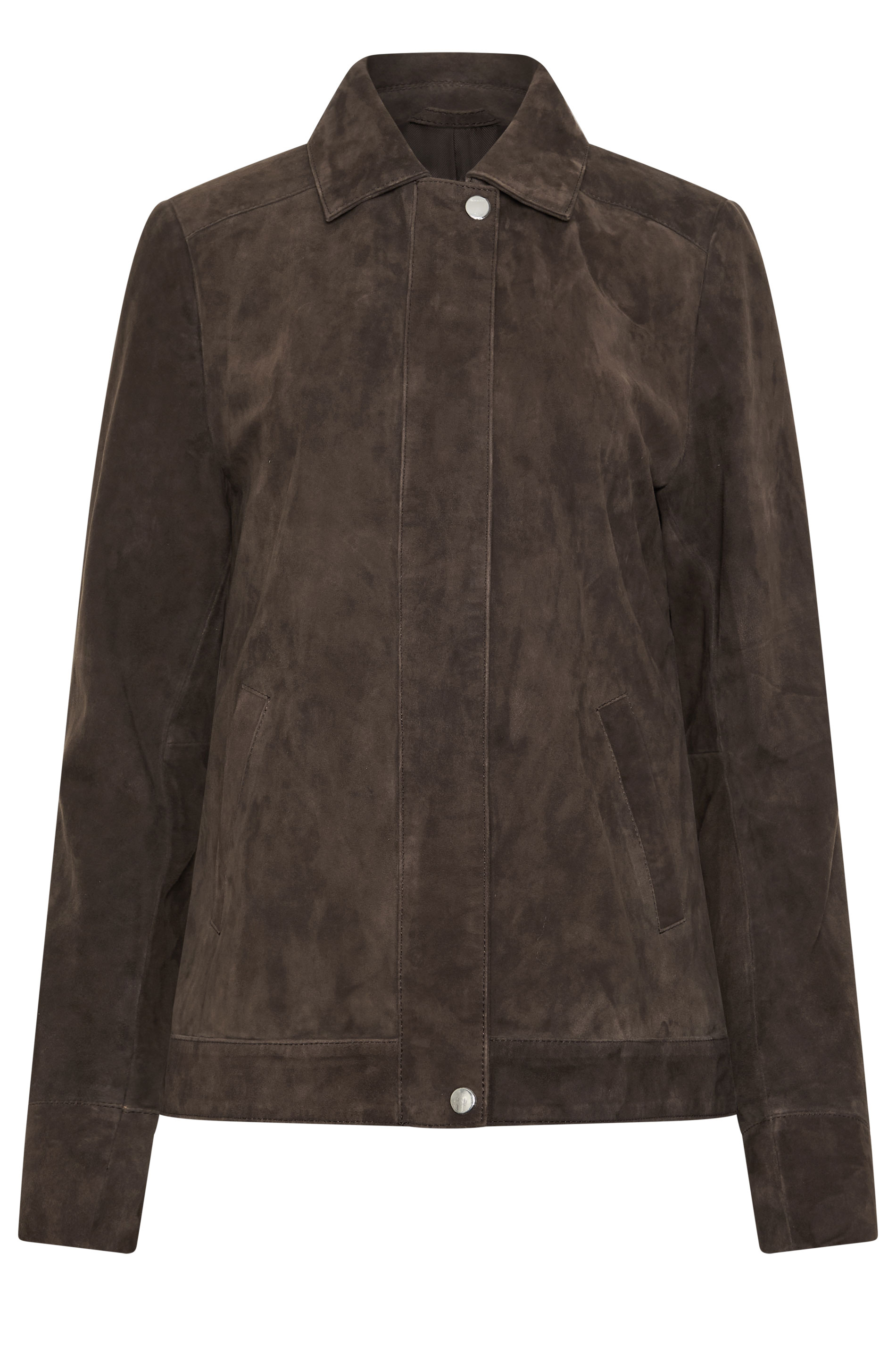 LTS PREMIUM Tall Women's Brown Suede Jacket | Long Tall Sally 5