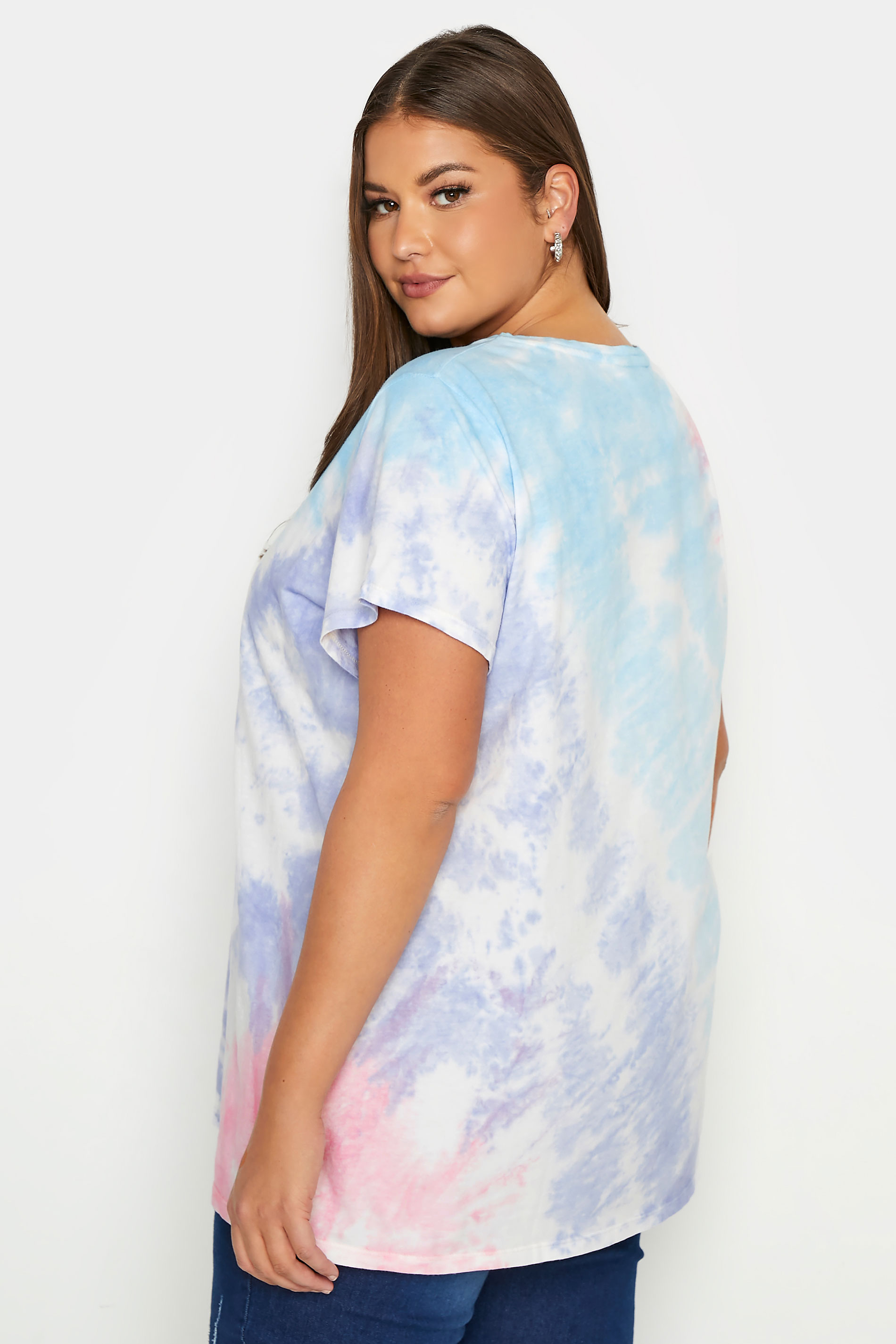 Blue Tie Dye Short Sleeve T-Shirt 