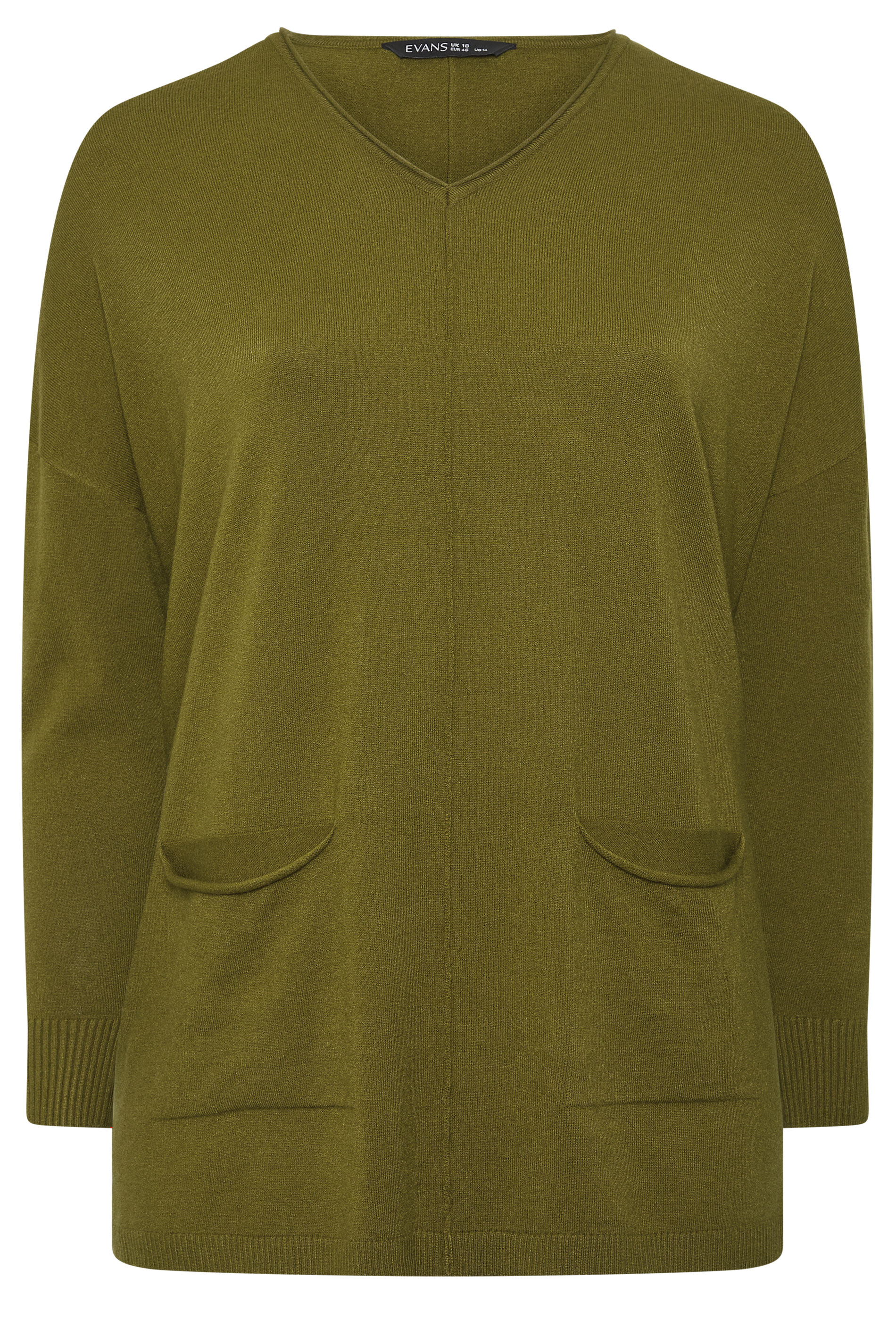 EVANS Plus Size Black Seam Detail Jumper | Evans 1