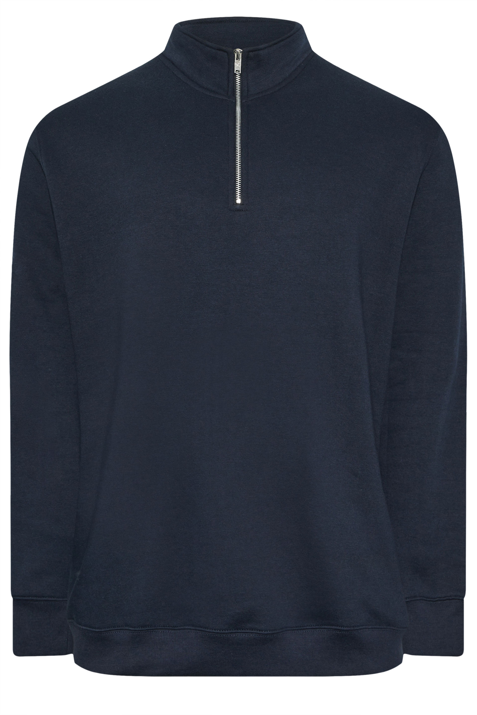 BadRhino Big & Tall Navy Blue Quarter Zip Sweatshirt | BadRhino 6