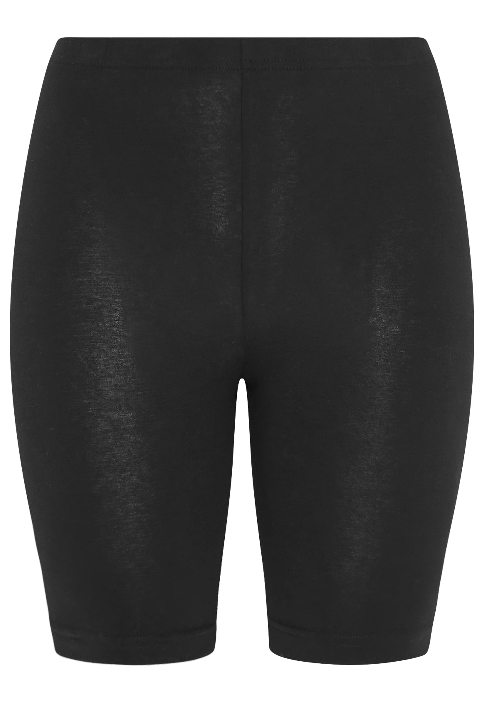 YOURSET 2 PACK Plus Size Black Ditsy Floral Cycling Shorts | Yours Clothing 10