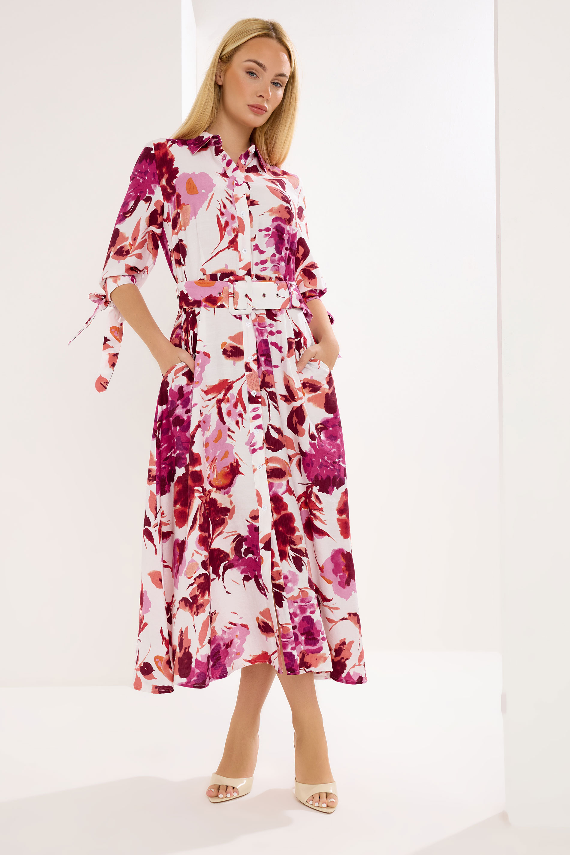 STAR Pink Floral Shirt Dress | StarByJM 3