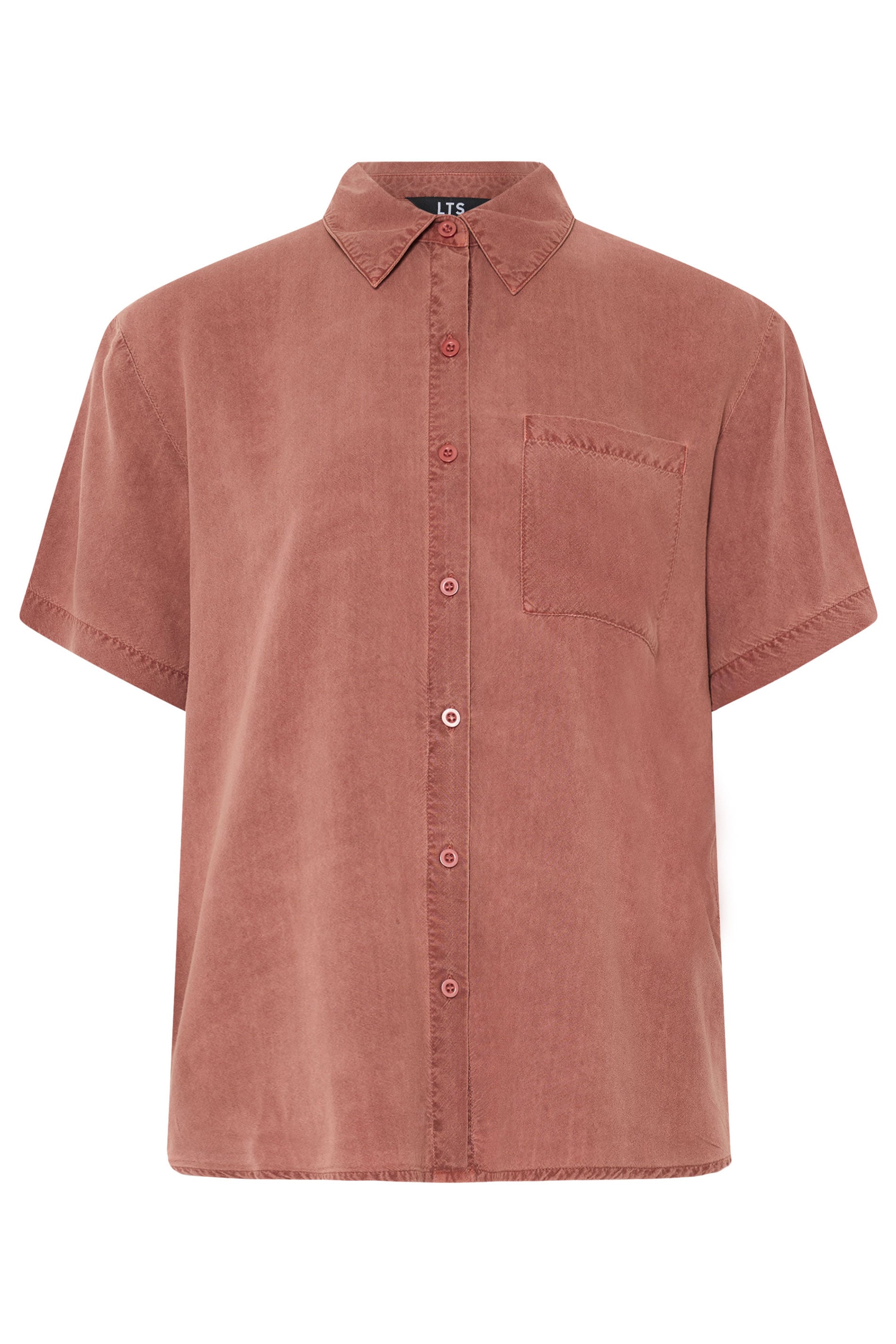 LTS Tall Women's Rust Orange Short Sleeve Shirt | Long Tall Sally 5
