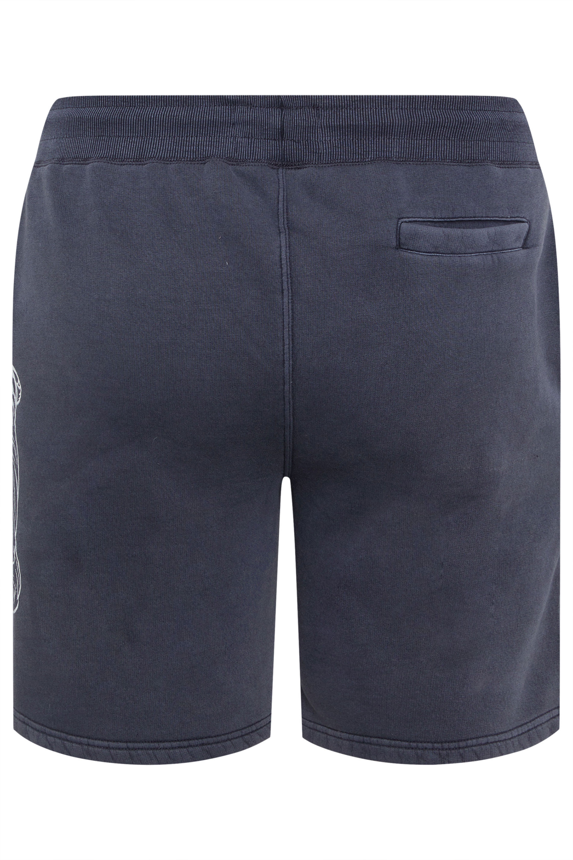 BadRhino Big & Tall Navy Blue Tiger Printed Jogger Shorts | BadRhino 7