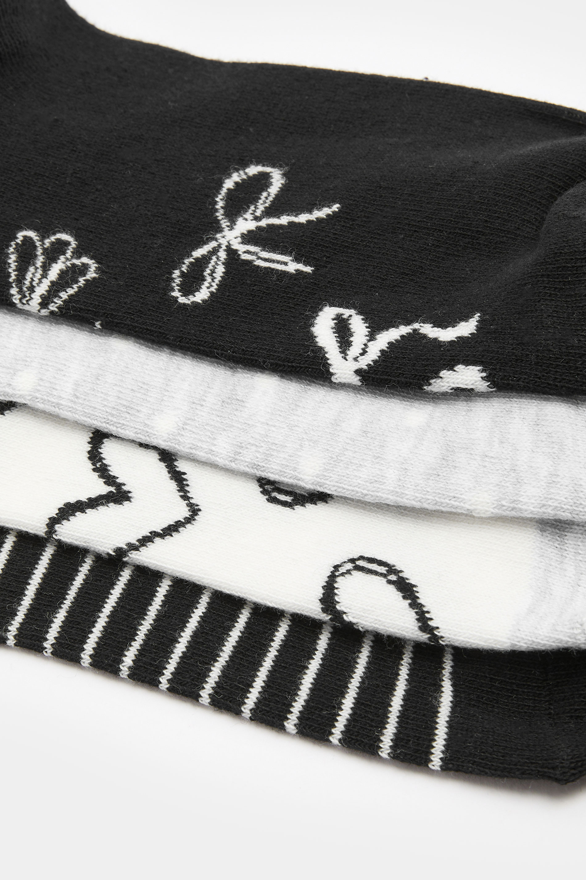 YOURSET 4 PACK Plus Size Black Bow Print Trainer Liner Socks | Yours Clothing 4
