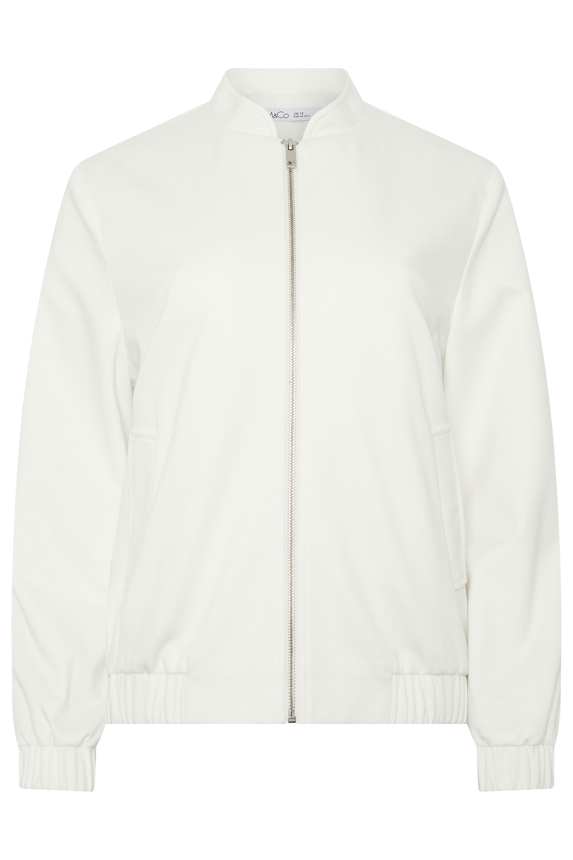 M&Co Ivory White Bomber Jacket | M&Co 5