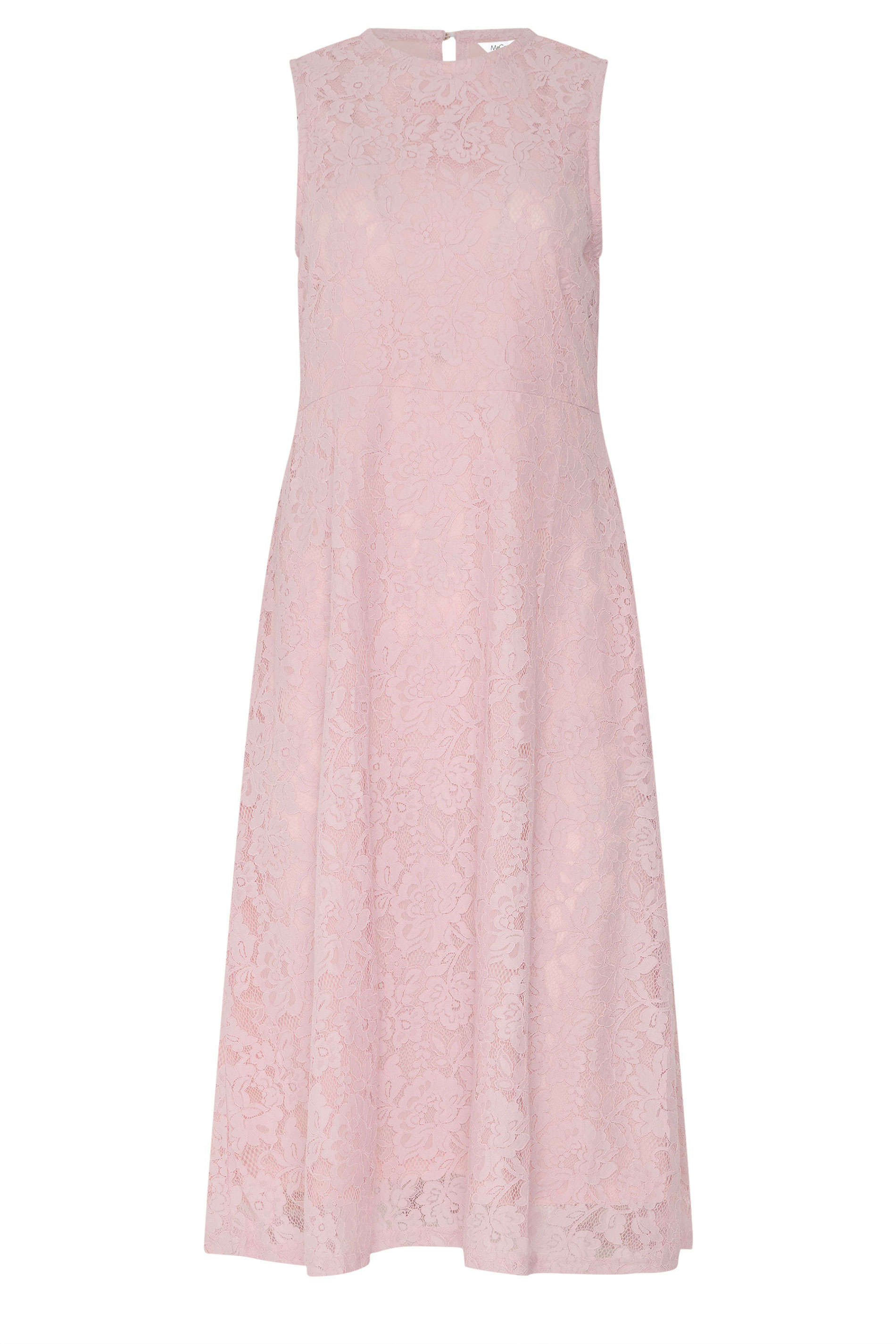 M&Co Light Pink Lace Skater Dress | M&Co 5