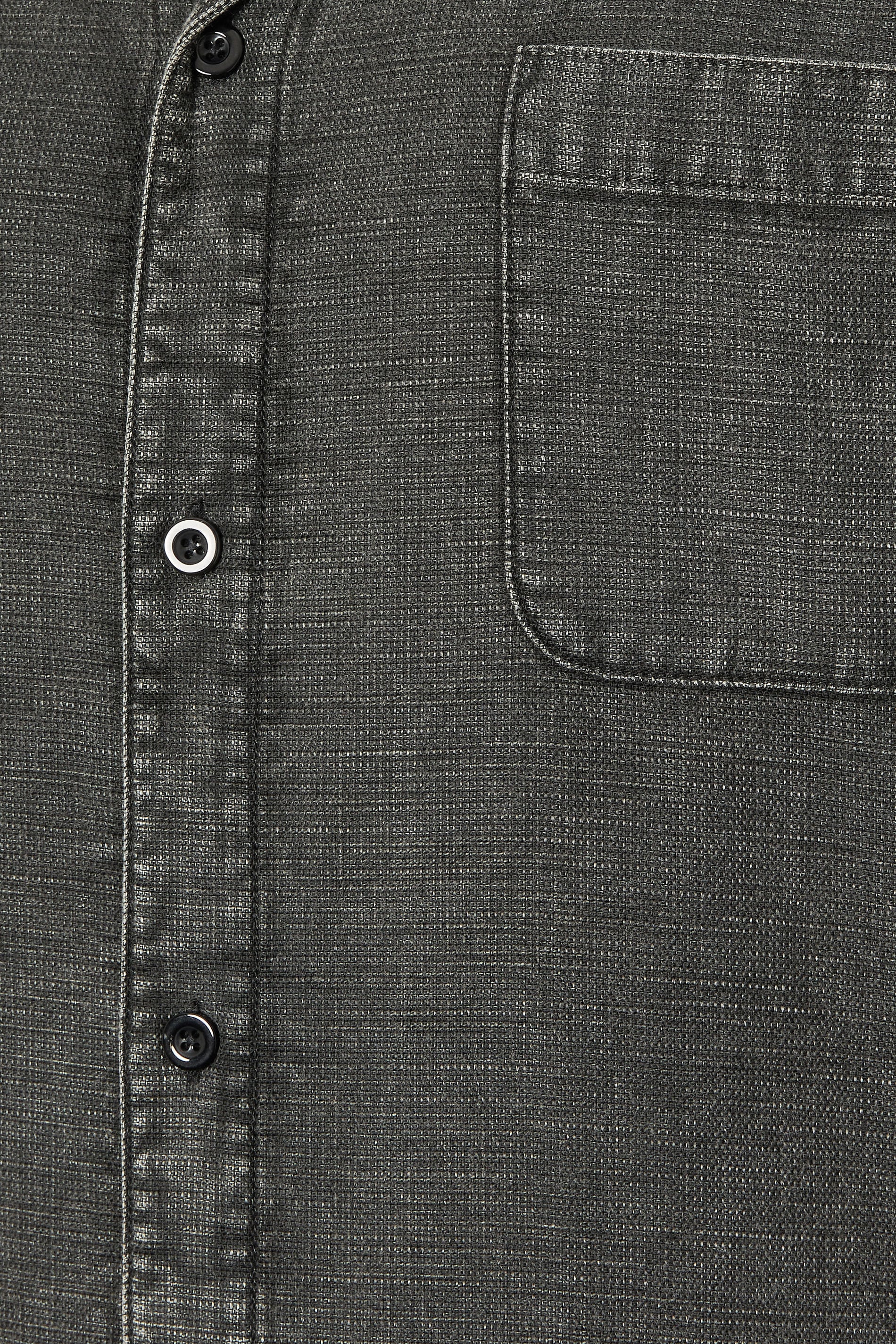 BadRhino Big & Tall Grey Acid Wash Cotton Shirt | BadRhino 8