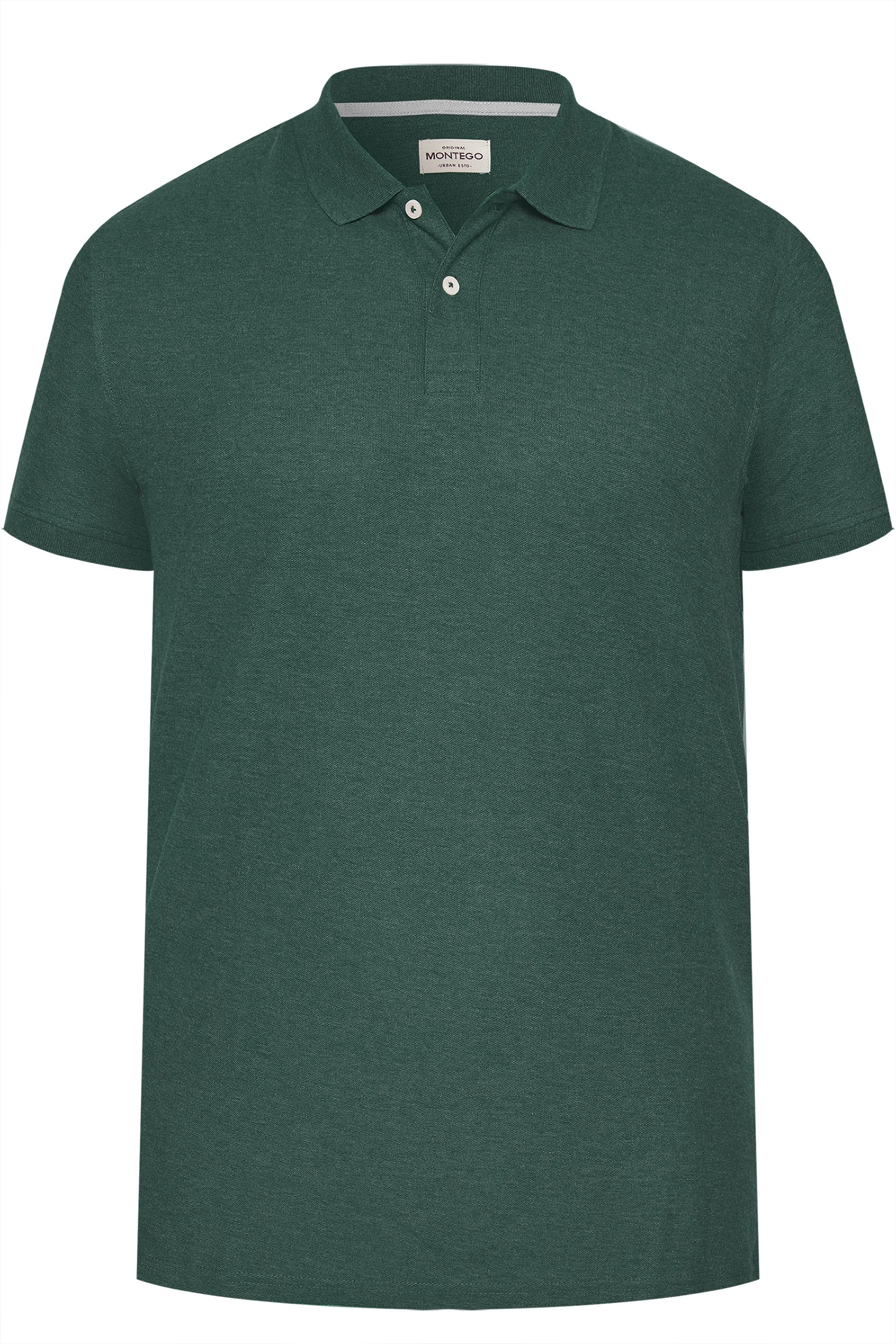 MONTEGO Dark Green Polo Shirt | Sizes Medium - 8XL | BadRhino