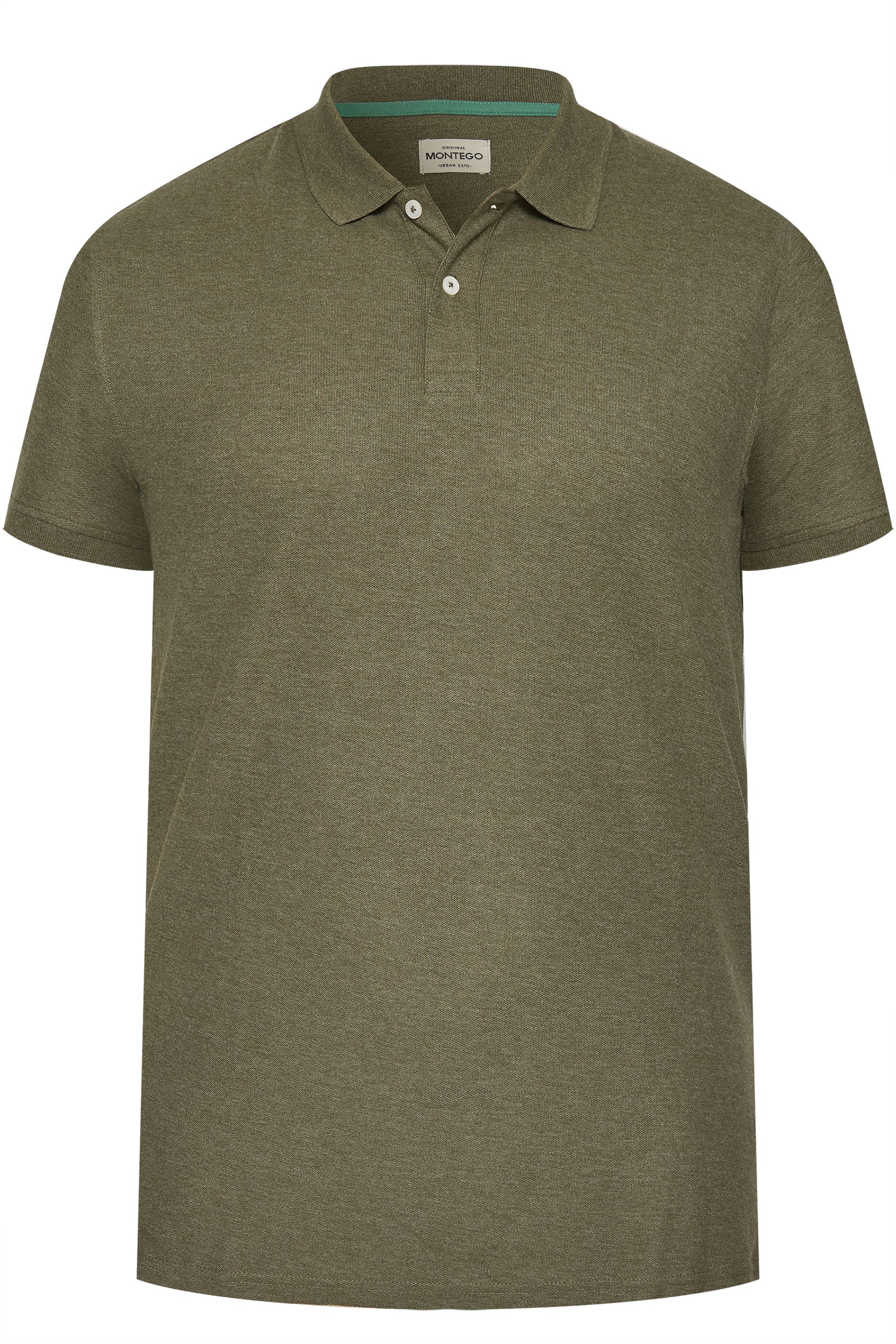 MONTEGO Khaki Polo Shirt | Sizes Medium - 8XL | BadRhino