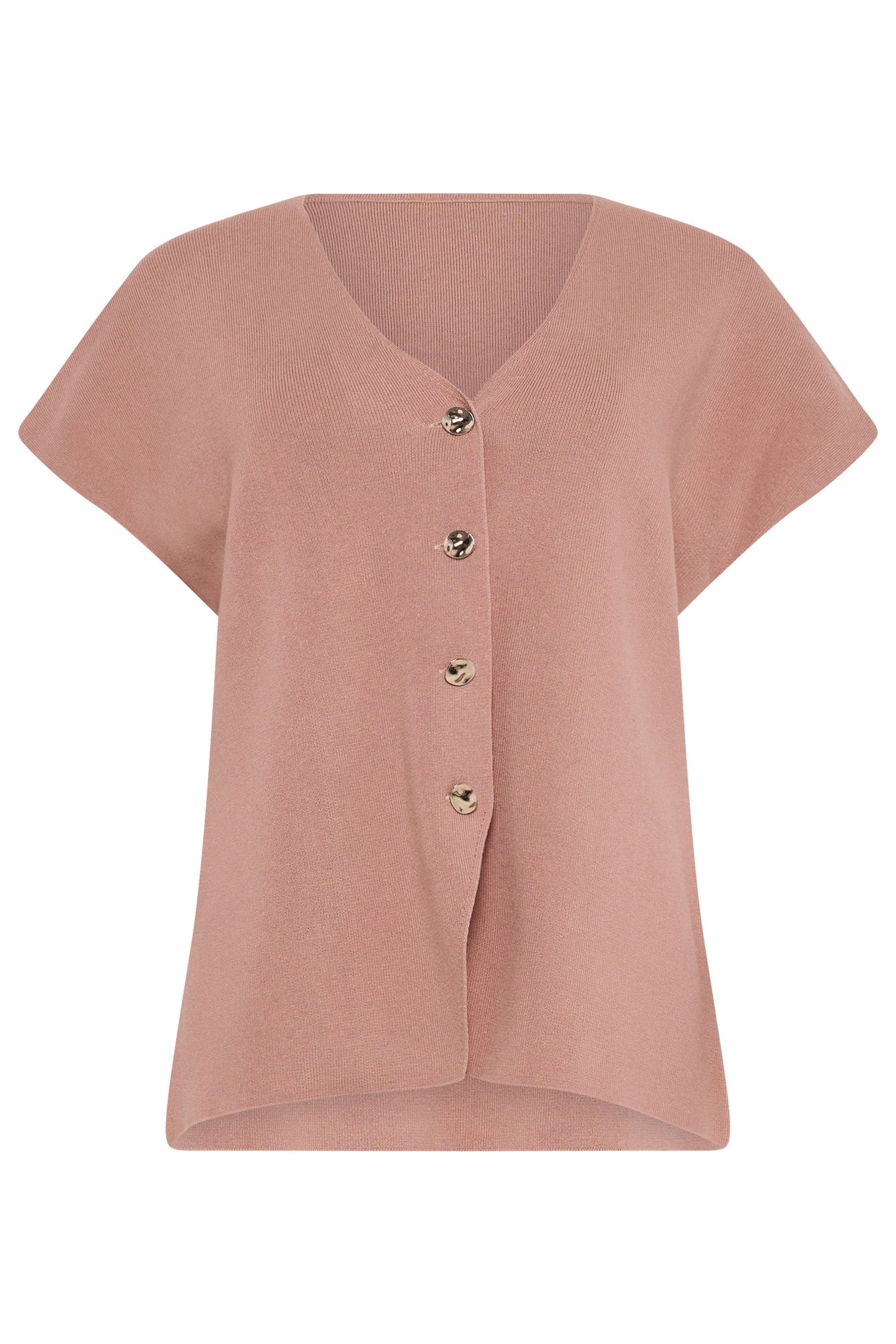 LTS Tall Women's Light Pink Button Knitted Cardigan | Long Tall Sally 5