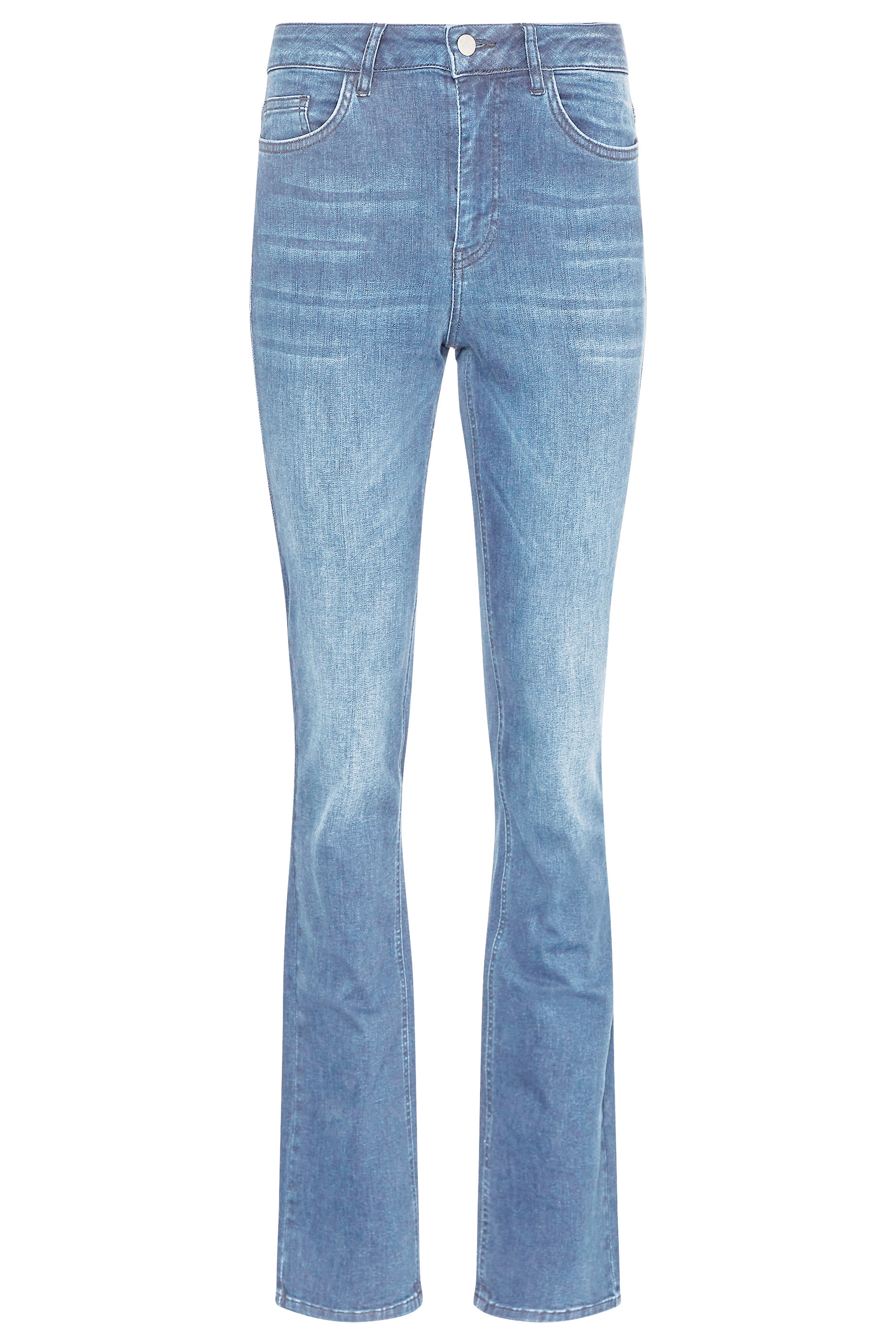 LTS MADE FOR GOOD Pacific Blue Straight Leg Jeans | Long Tall Sally 2
