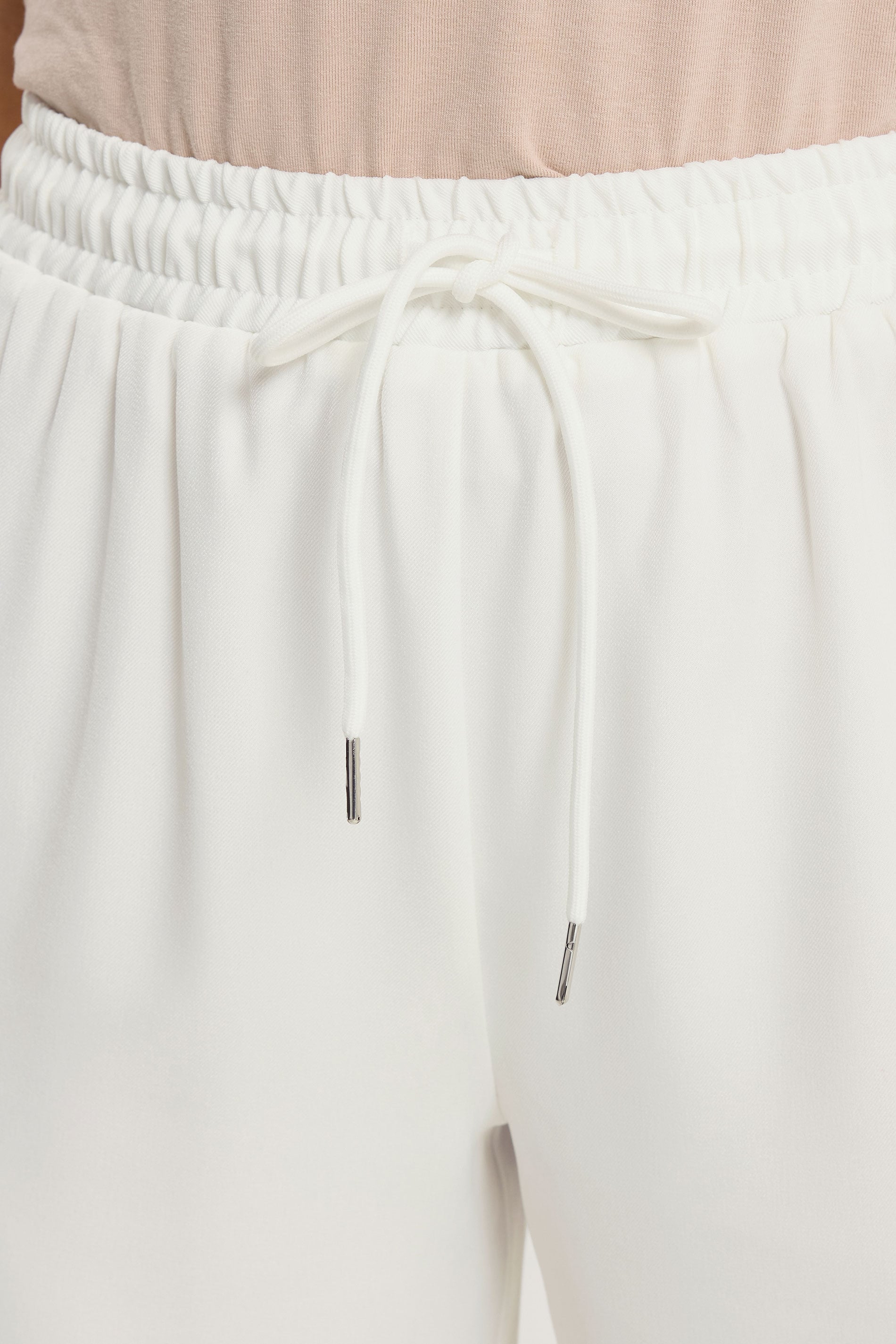 LTS Tall Women's Ivory White Side Stripe Wide Leg Trousers | Long Tall Sally 5