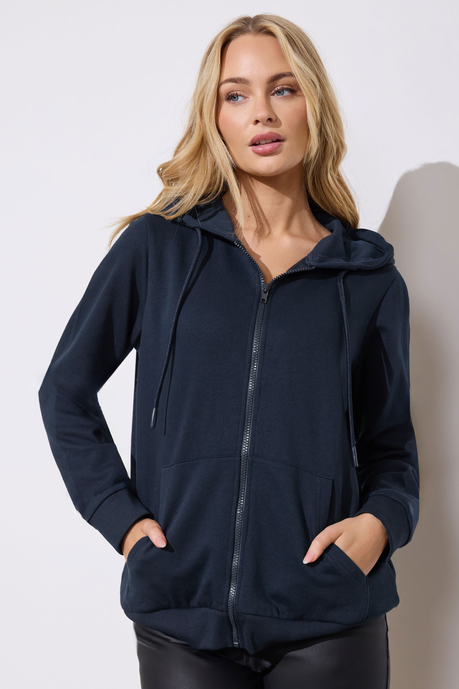 M&Co Navy Blue Essential Zip Hoodie | M&Co 3