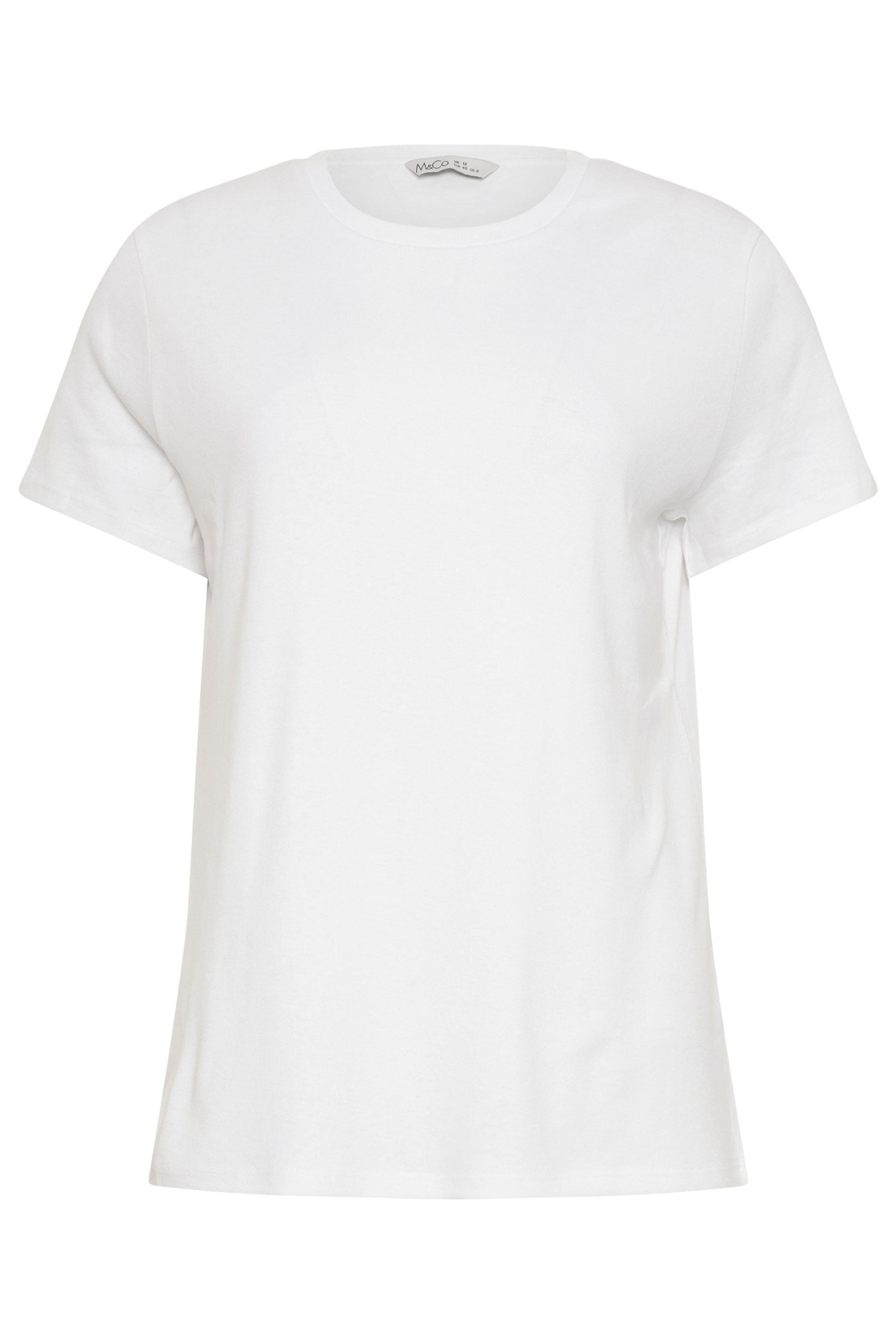 M&Co 2 PACK Black & White Short Sleeve Cotton T-Shirts | M&Co 8