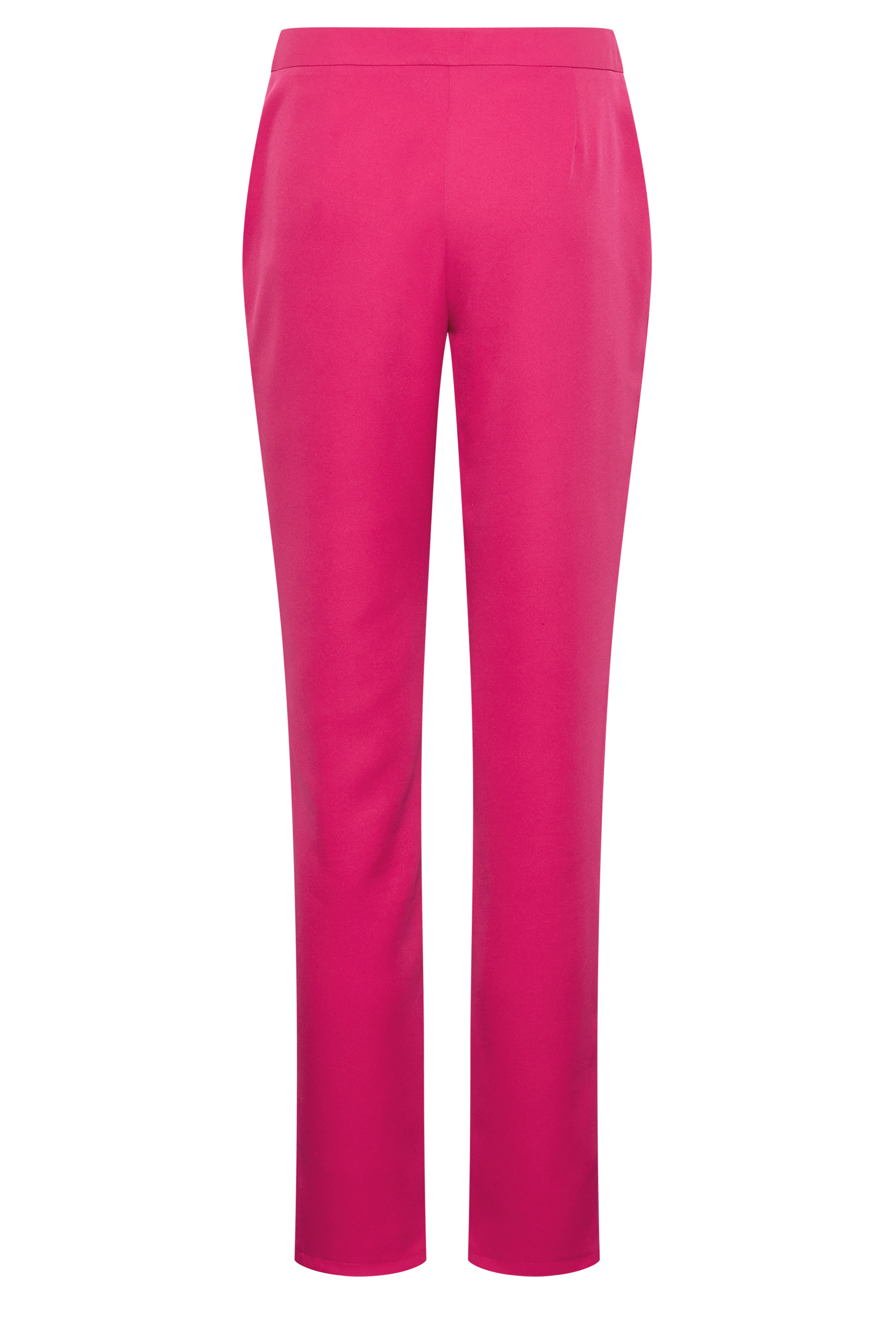 LTS Tall Women's Dark Pink Scuba Crepe Slim Leg Trousers | Long Tall Sally  3