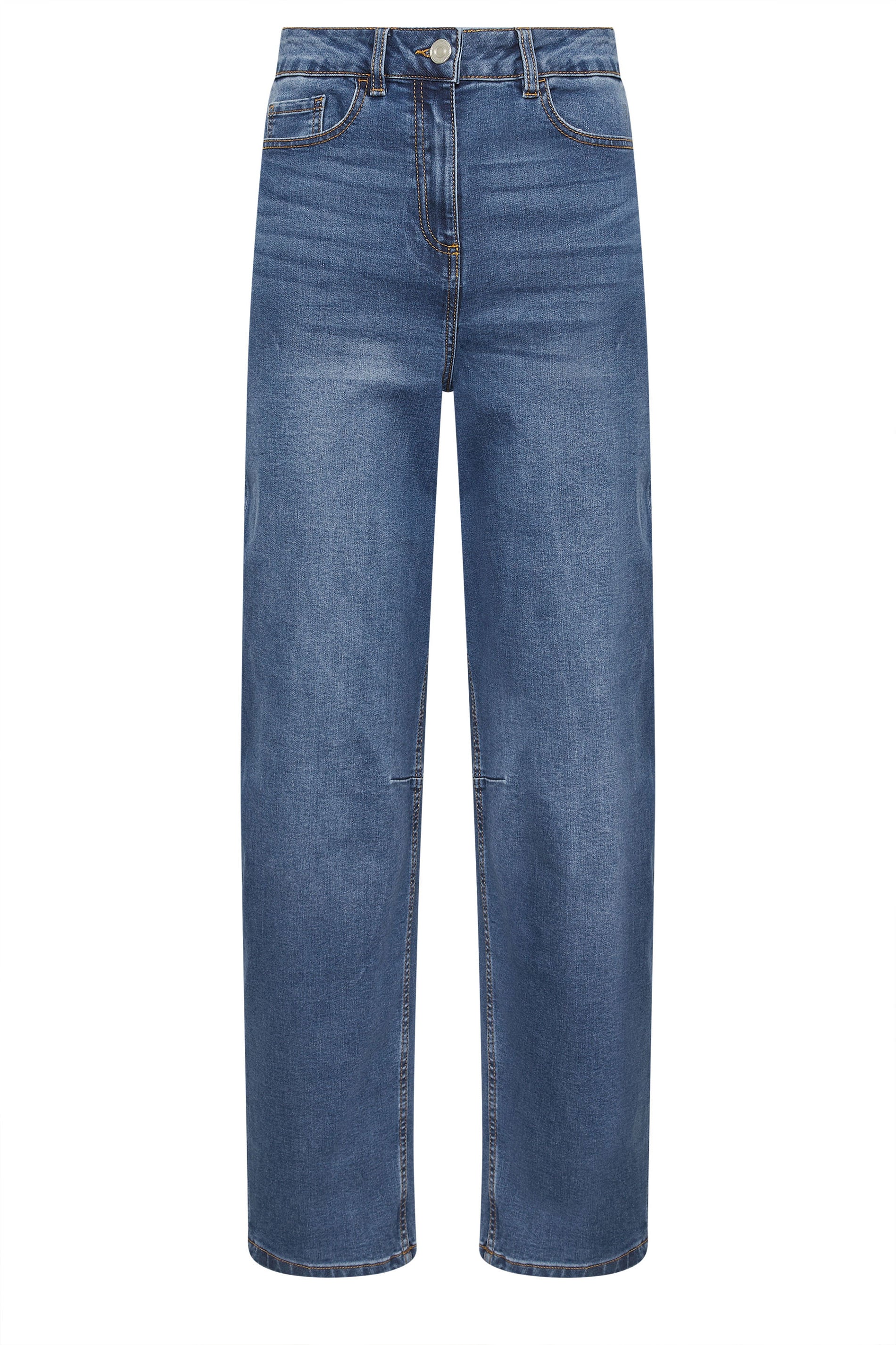 LTS Tall Women's Blue Barrel Leg Jeans | Long Tall Sally 5
