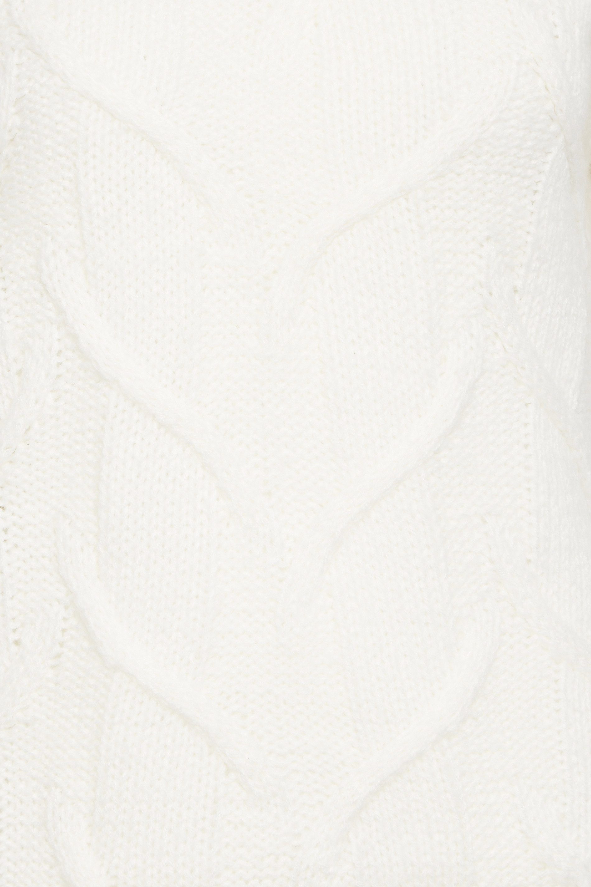 Petite Ivory White High Neck Cable Knit Jumper | PixieGirl 5