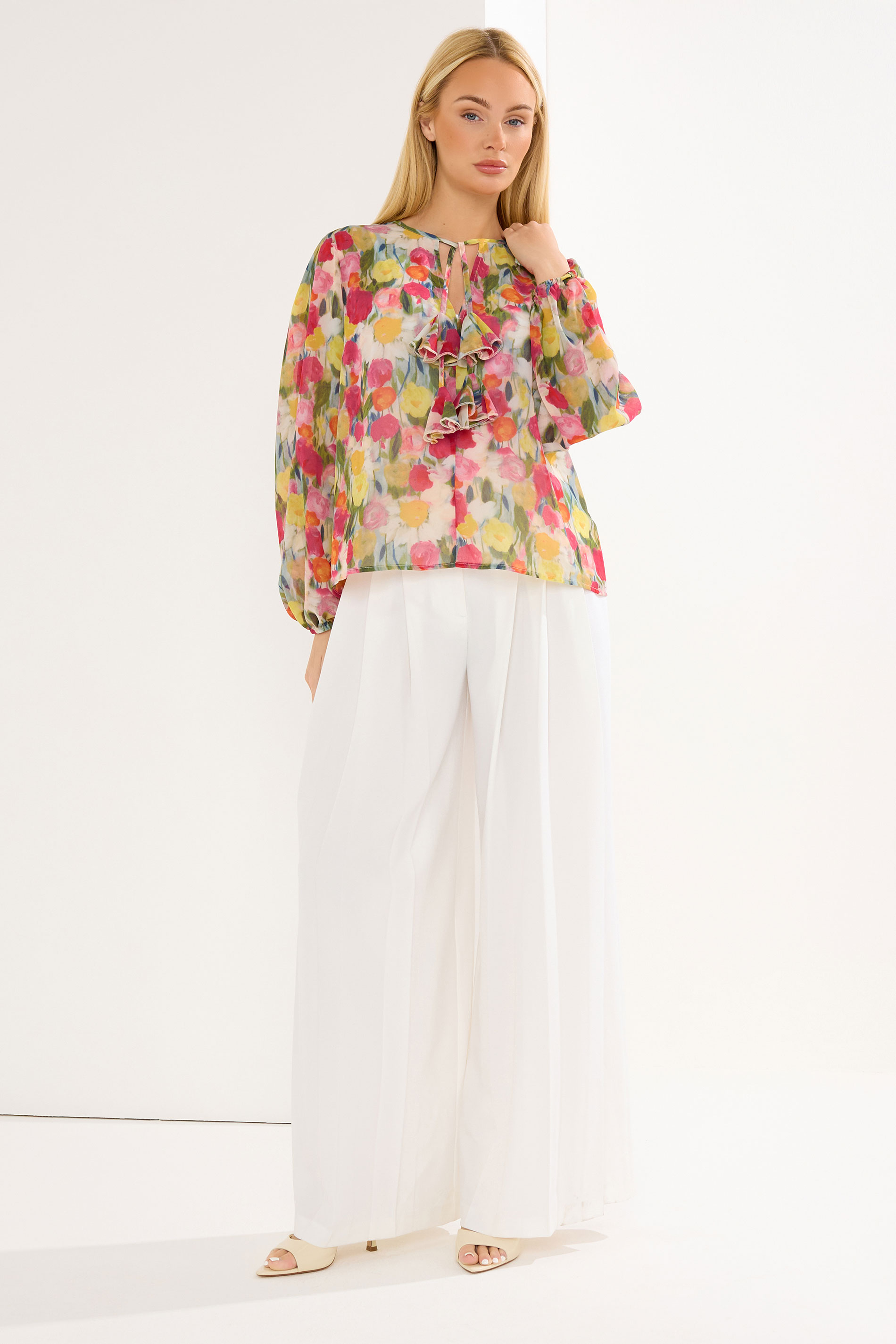 STAR Pink Floral Frill Blouse | StarByJM 1