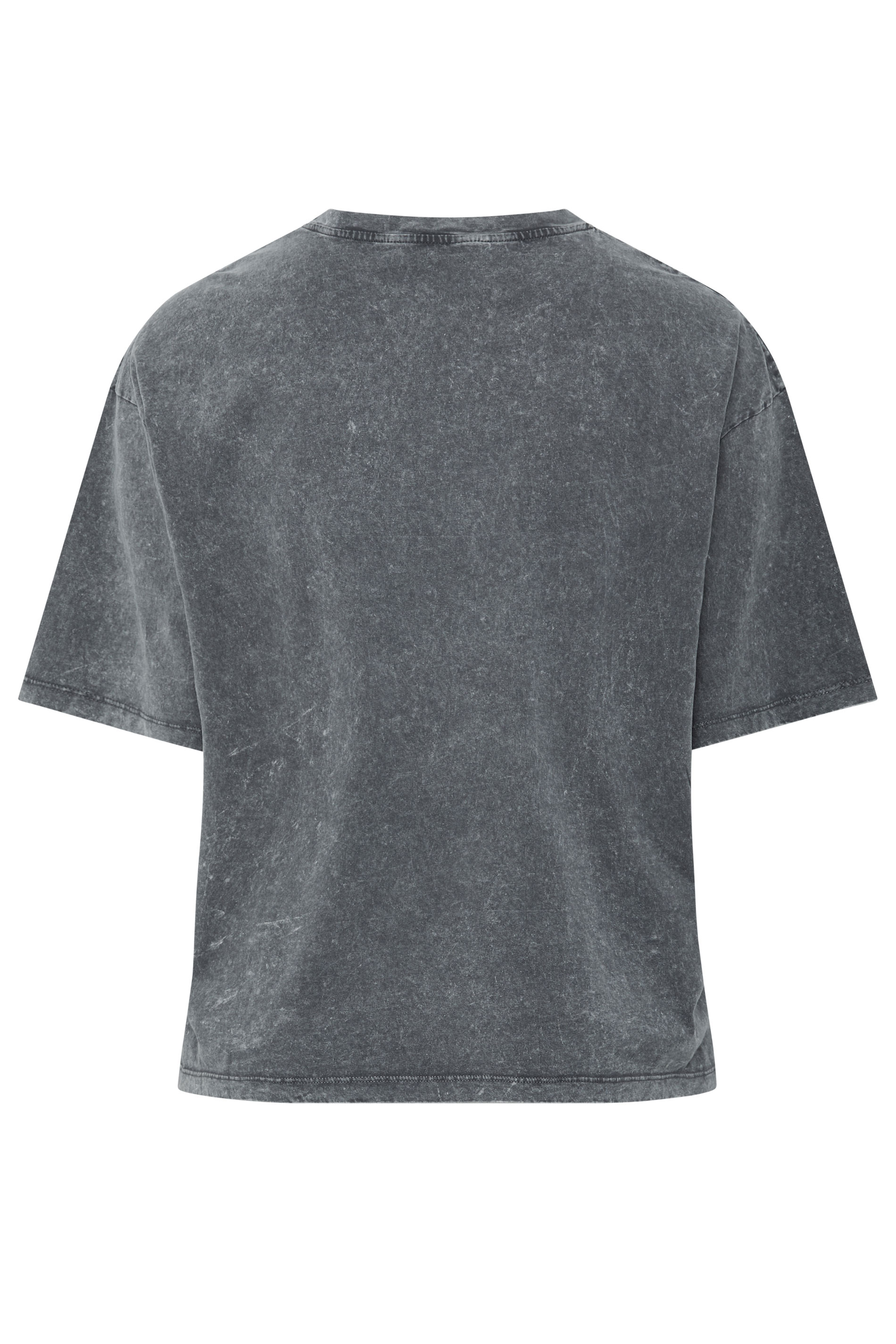 LIMITED COLLECTION Plus Size Grey Acid Wash Seam Detail Top | Yours Clothing 6