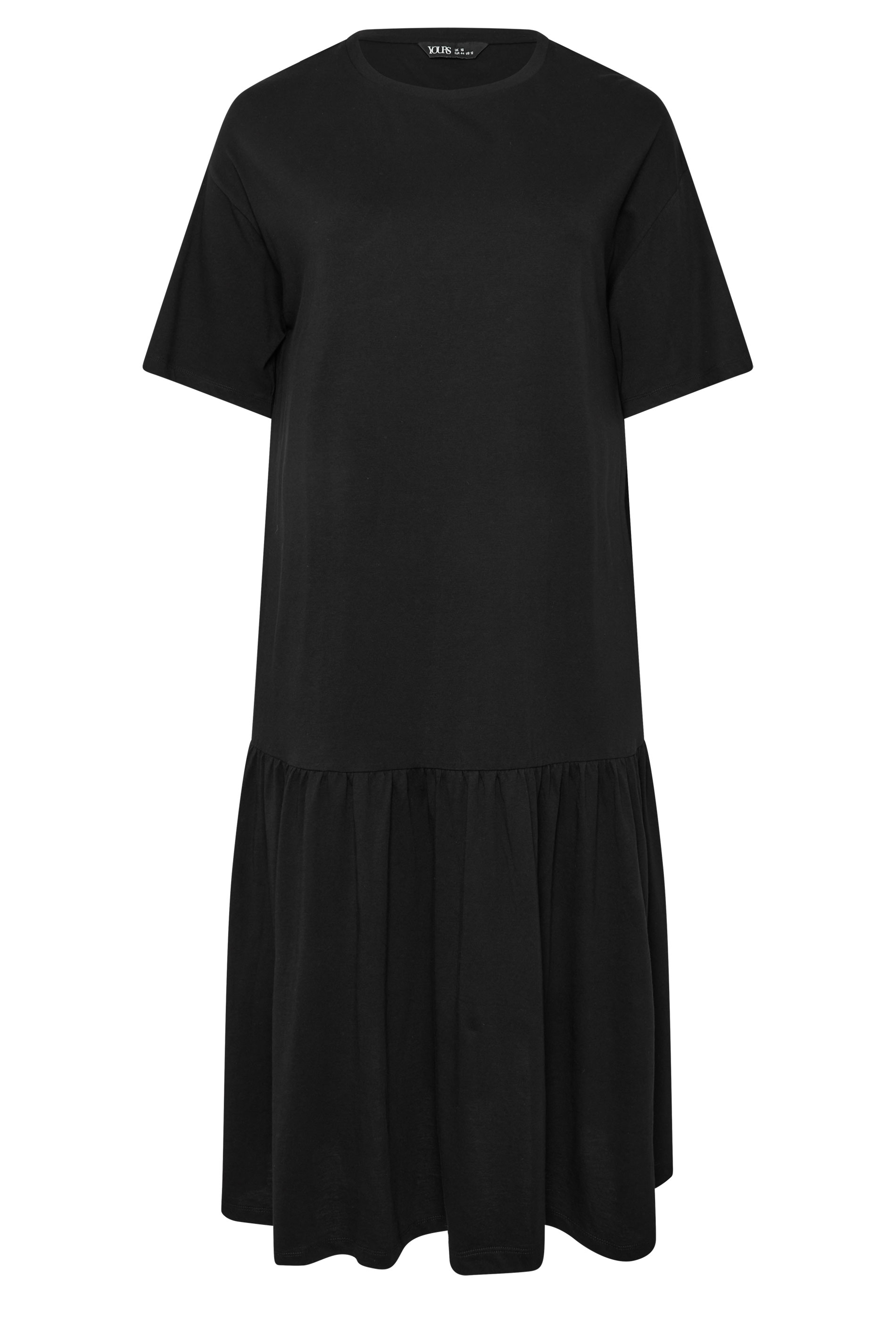 YOURS Plus Size Black Drop Waist Maxi Dress | Yours Clothing 5
