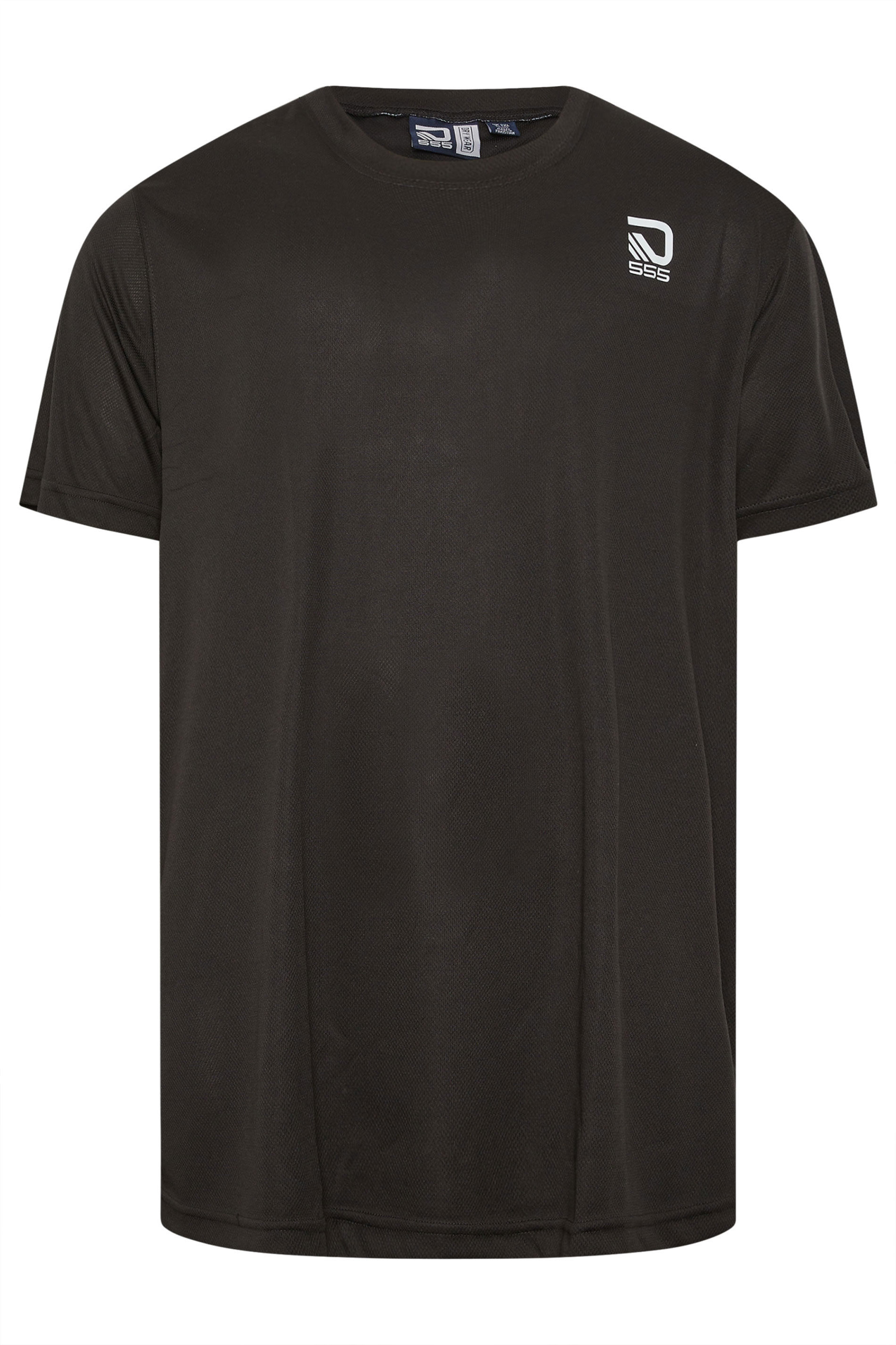 D555 Big & Tall Black Lightweight Active T-Shirt | BadRhino 4