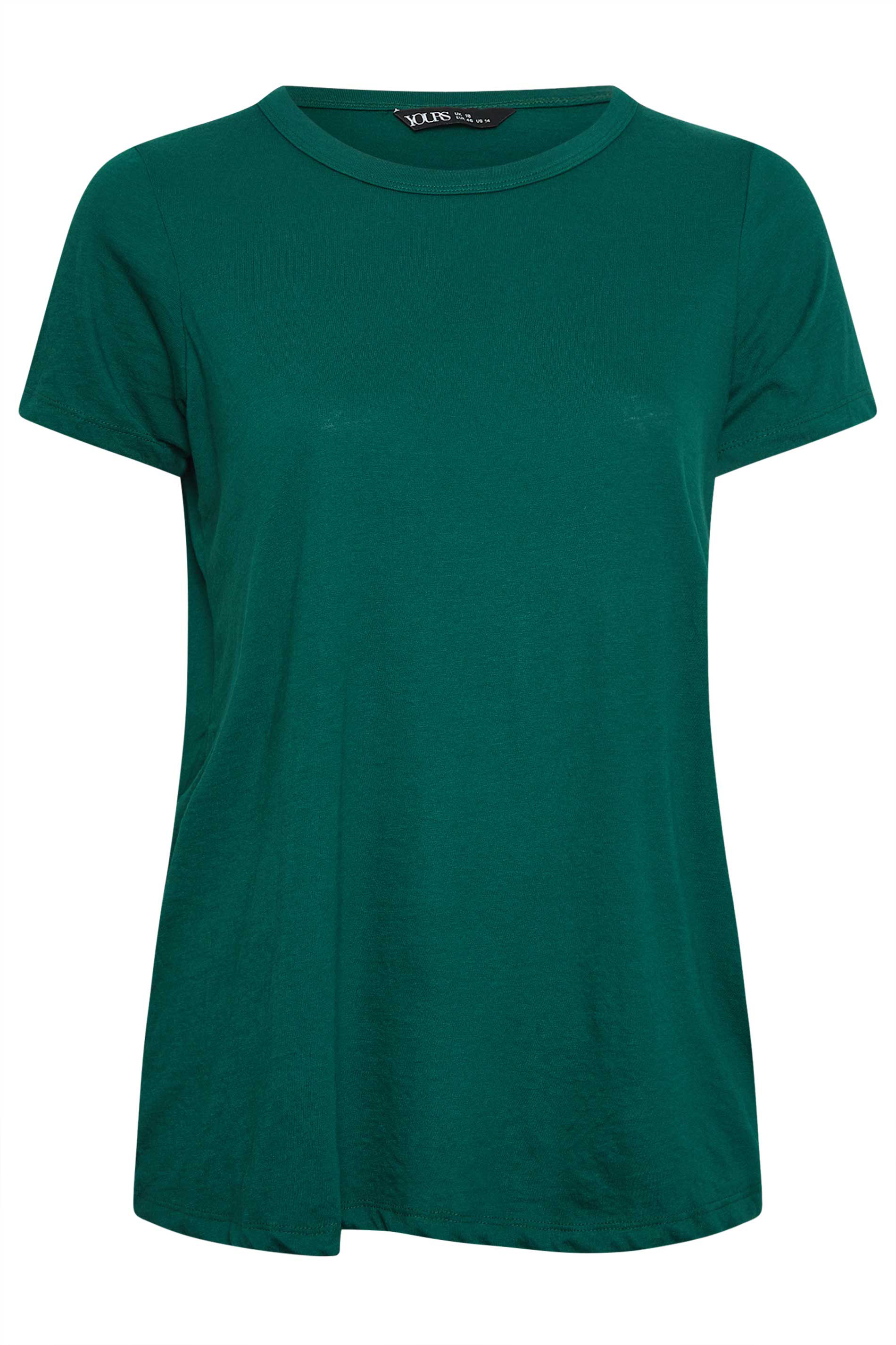 Plus Size Emerald Green Short Sleeve T-Shirt