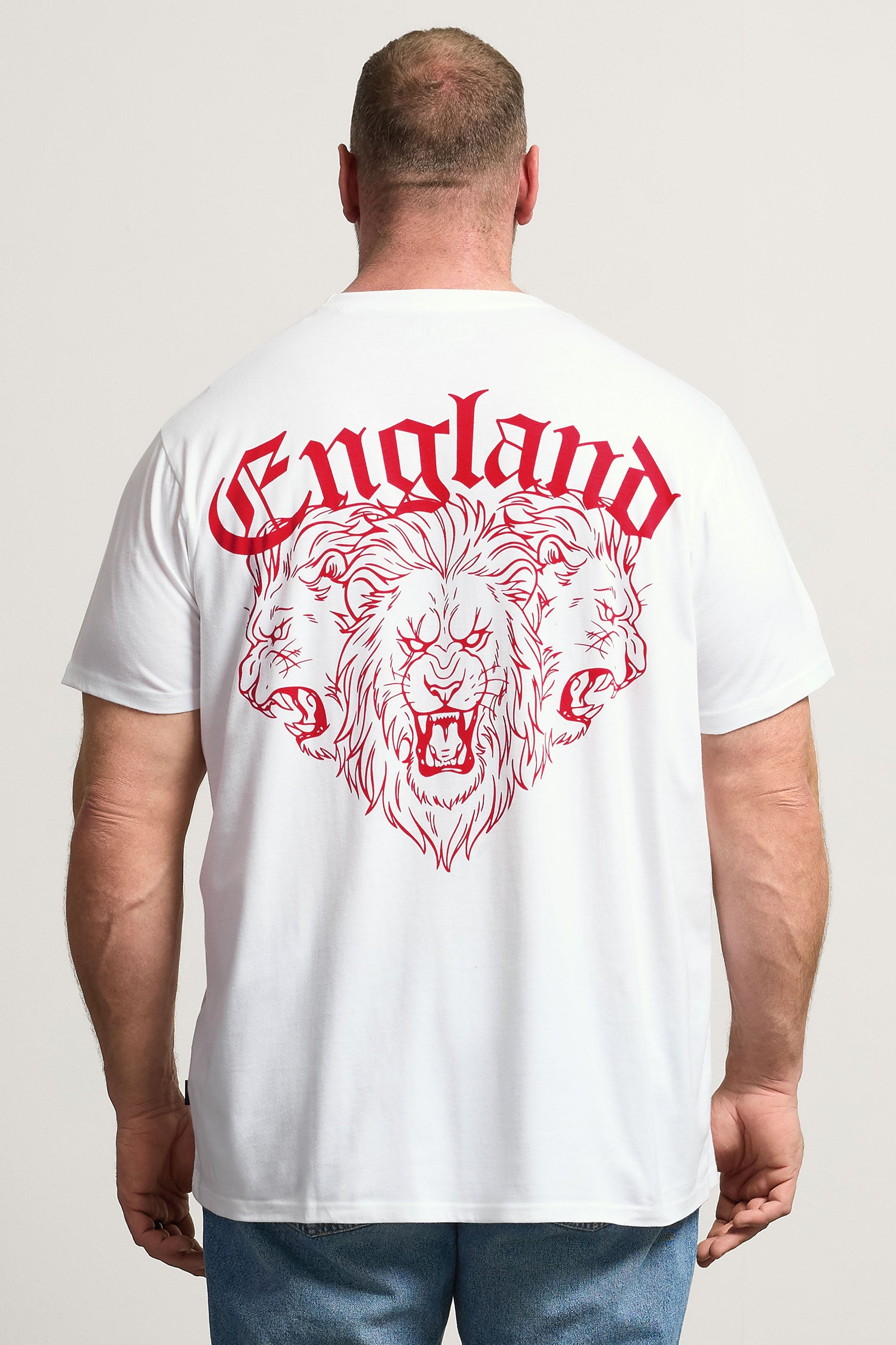 BadRhino Big & Tall White England T-Shirt | BadRhino 2