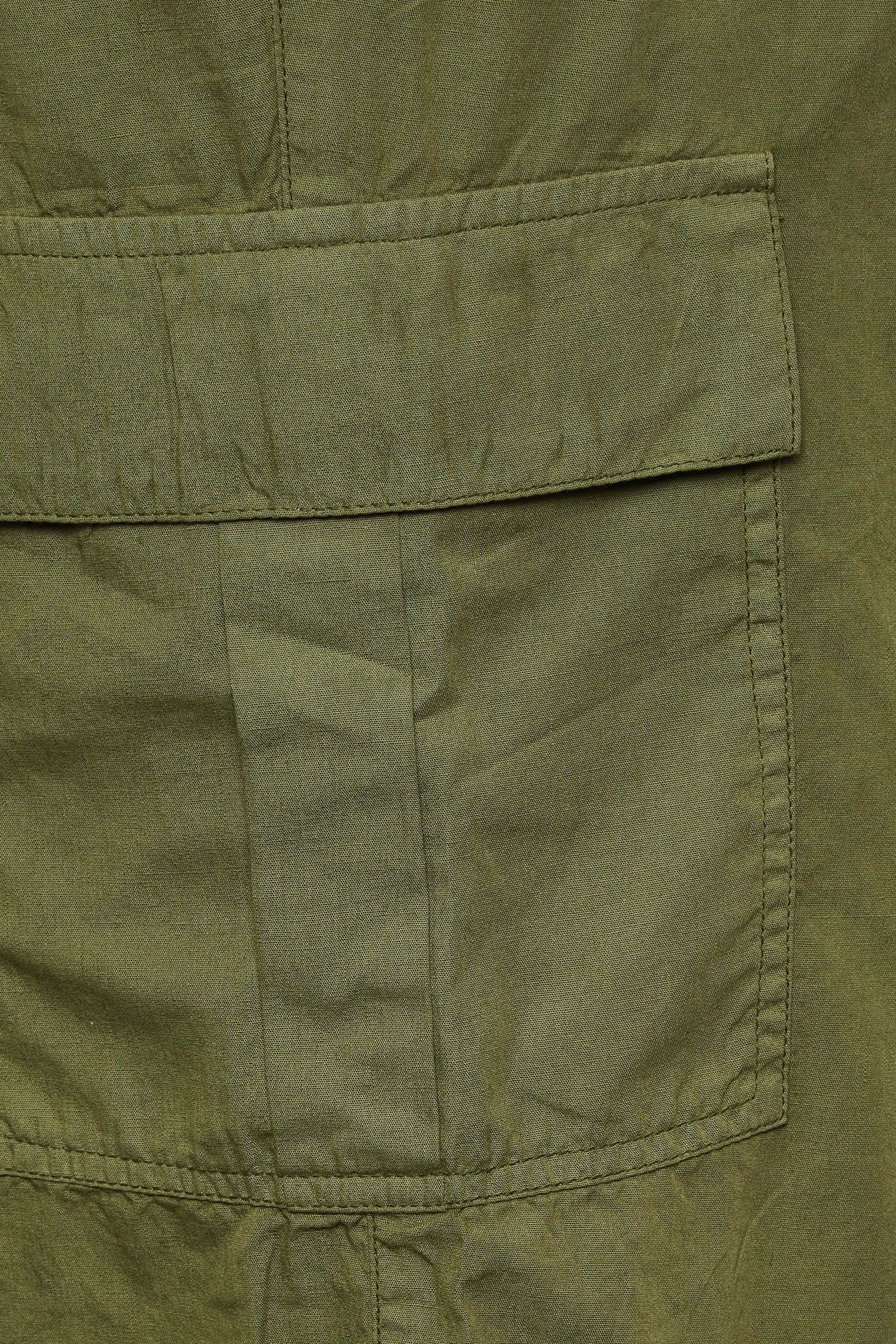 YOURS Plus Size Khaki Green Cargo Chino Shorts