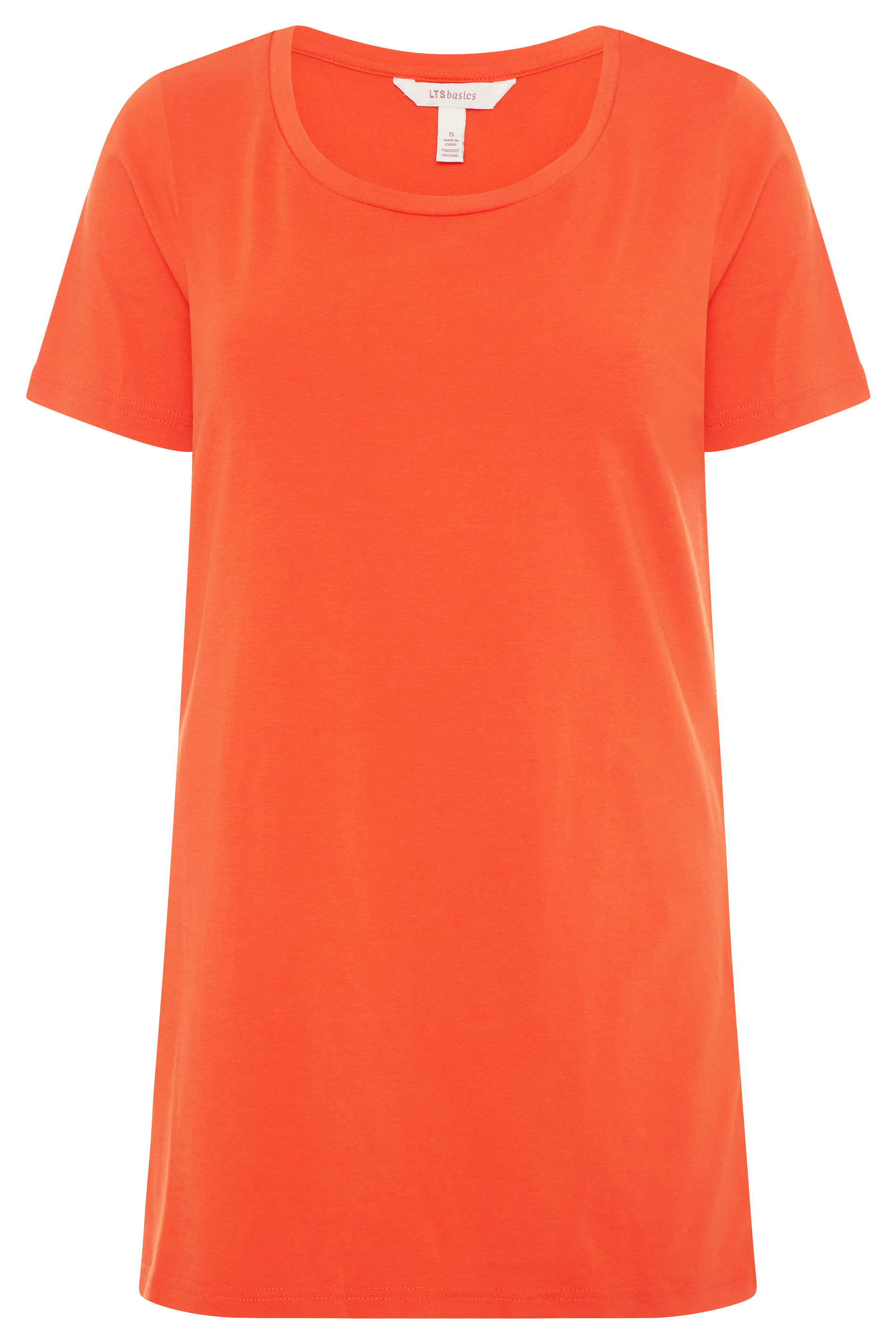 Orange Soft Feel Short Sleeve T-Shirt | Long Tall Sally