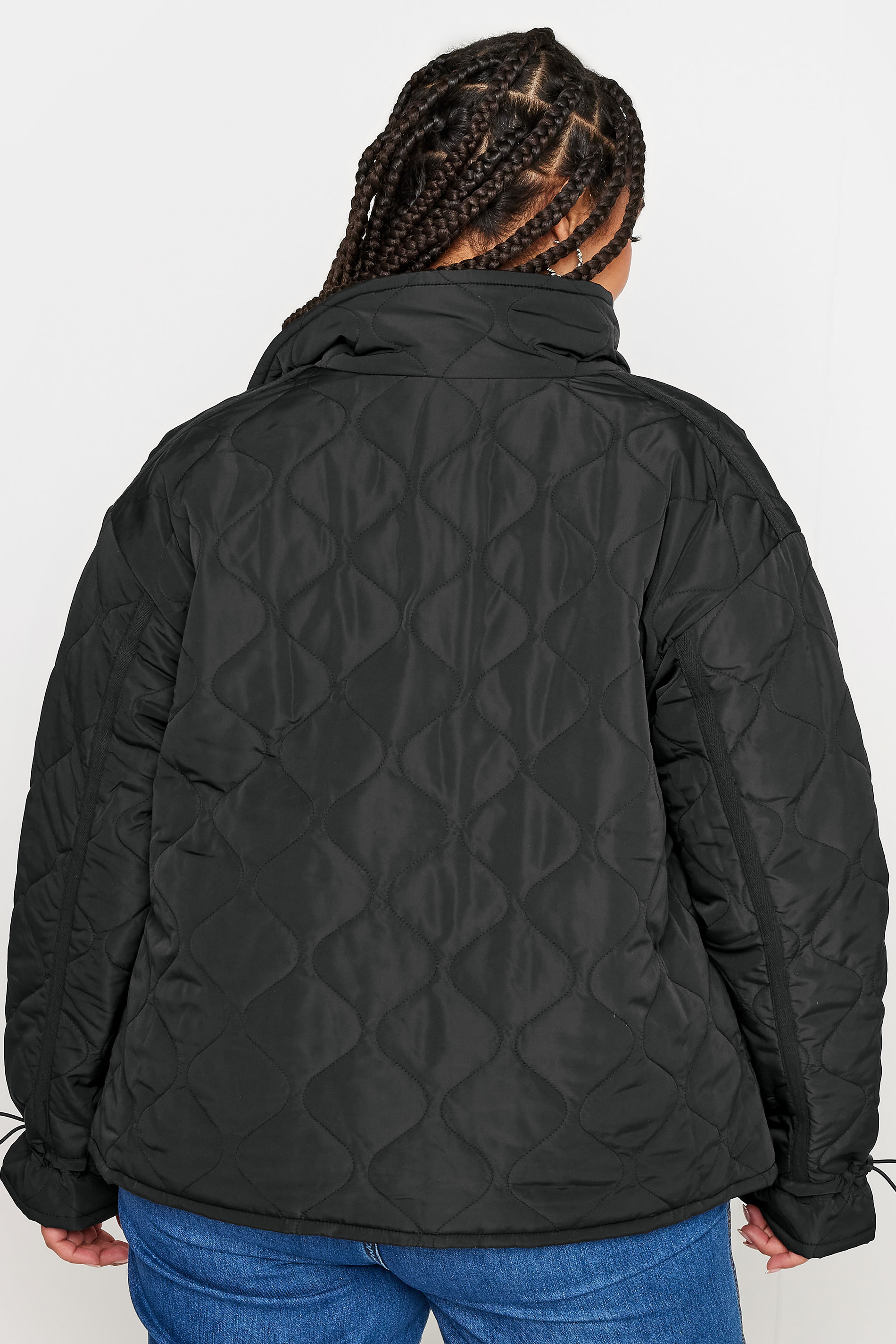 YOURS Plus Size Black Quilted Jacket | Yours Clothing 3