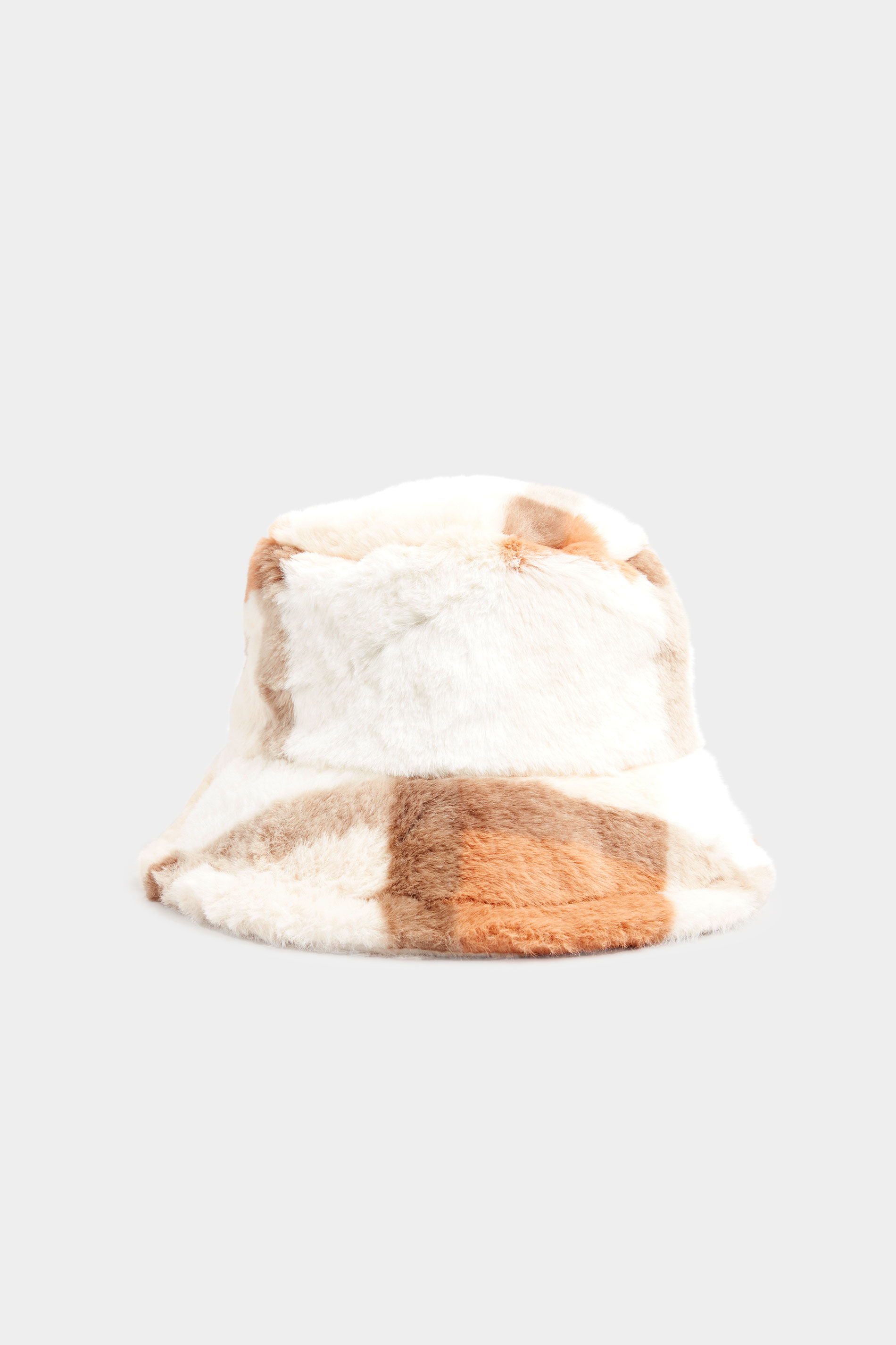 Neutral Patchwork Faux Fur Bucket Hat_A.jpg