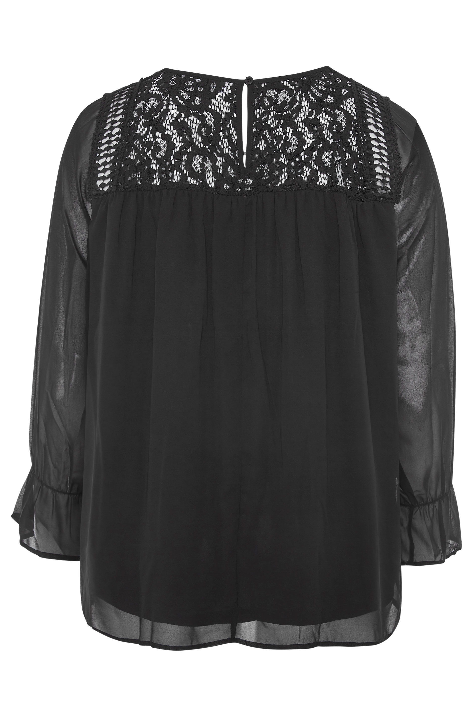 Lace blouse Black – Sollo London