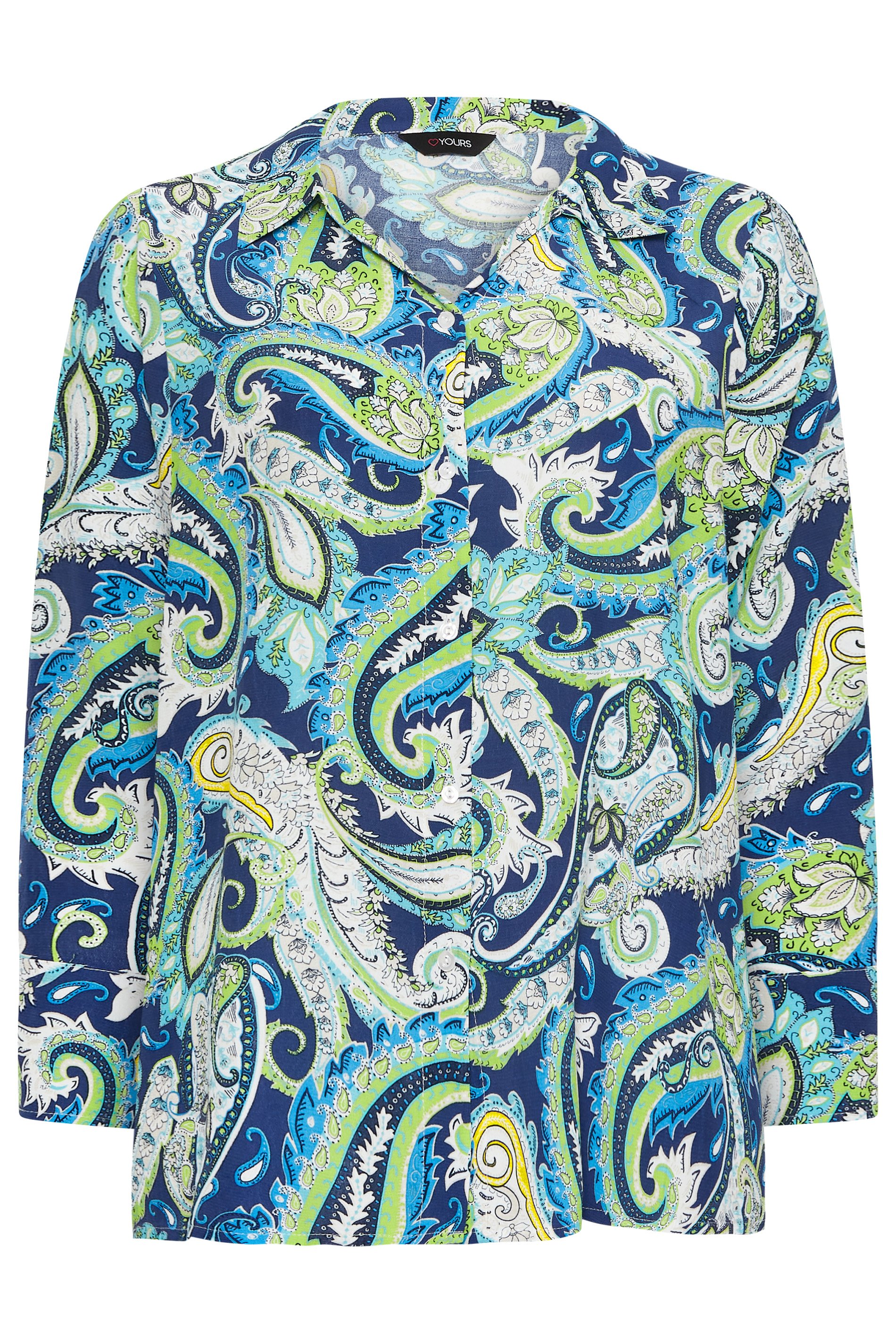 paisley-print long-sleeve shirt