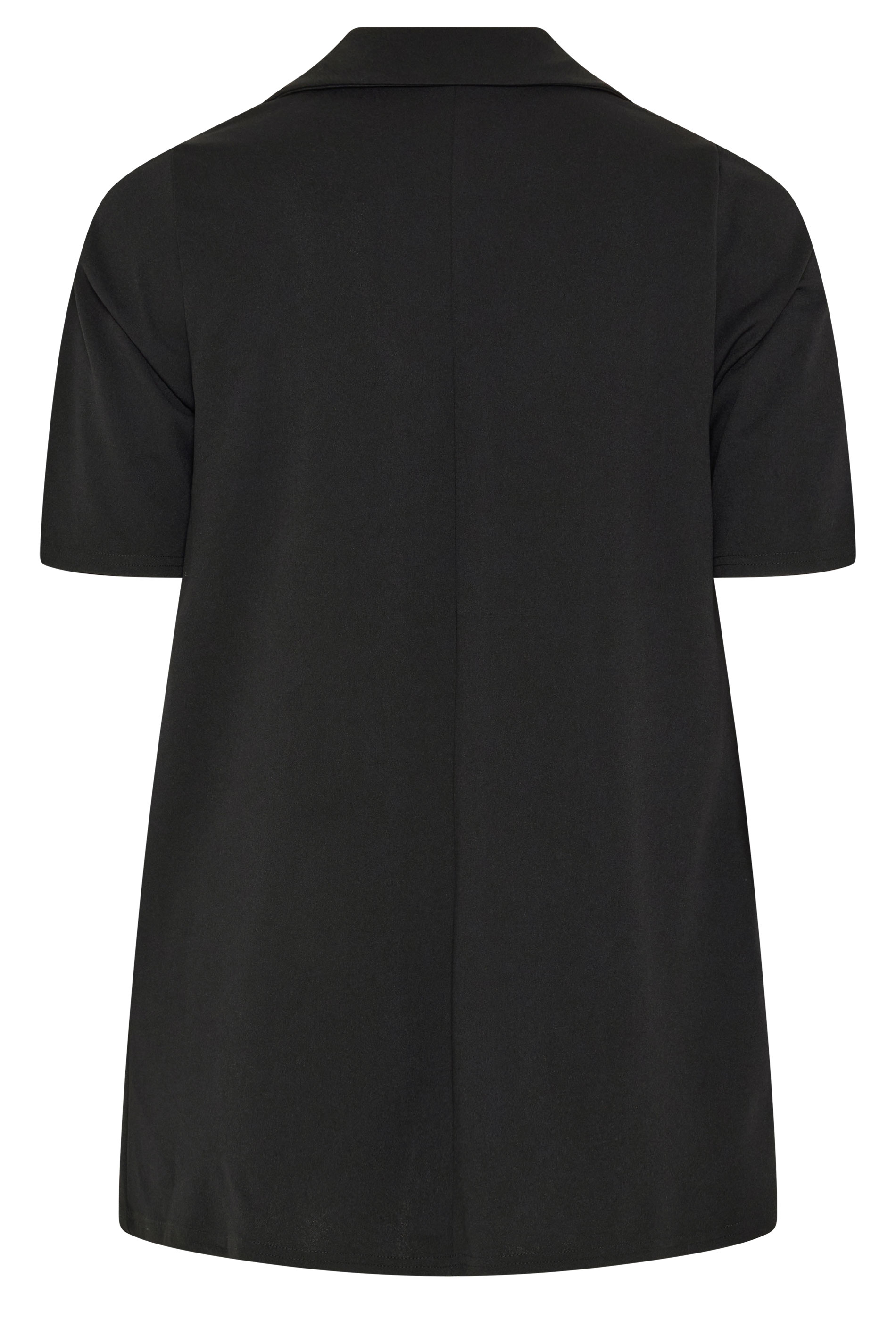 YOURS Plus Size Black Short Sleeve Blazer | Yours Clothing 7
