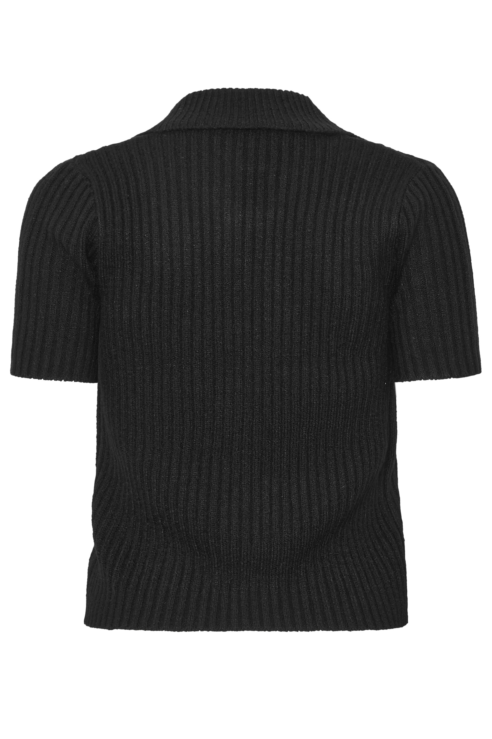 PixieGirl Petite Women's Black Short Sleeve Knitted Zip Cardigan | PixieGirl 6