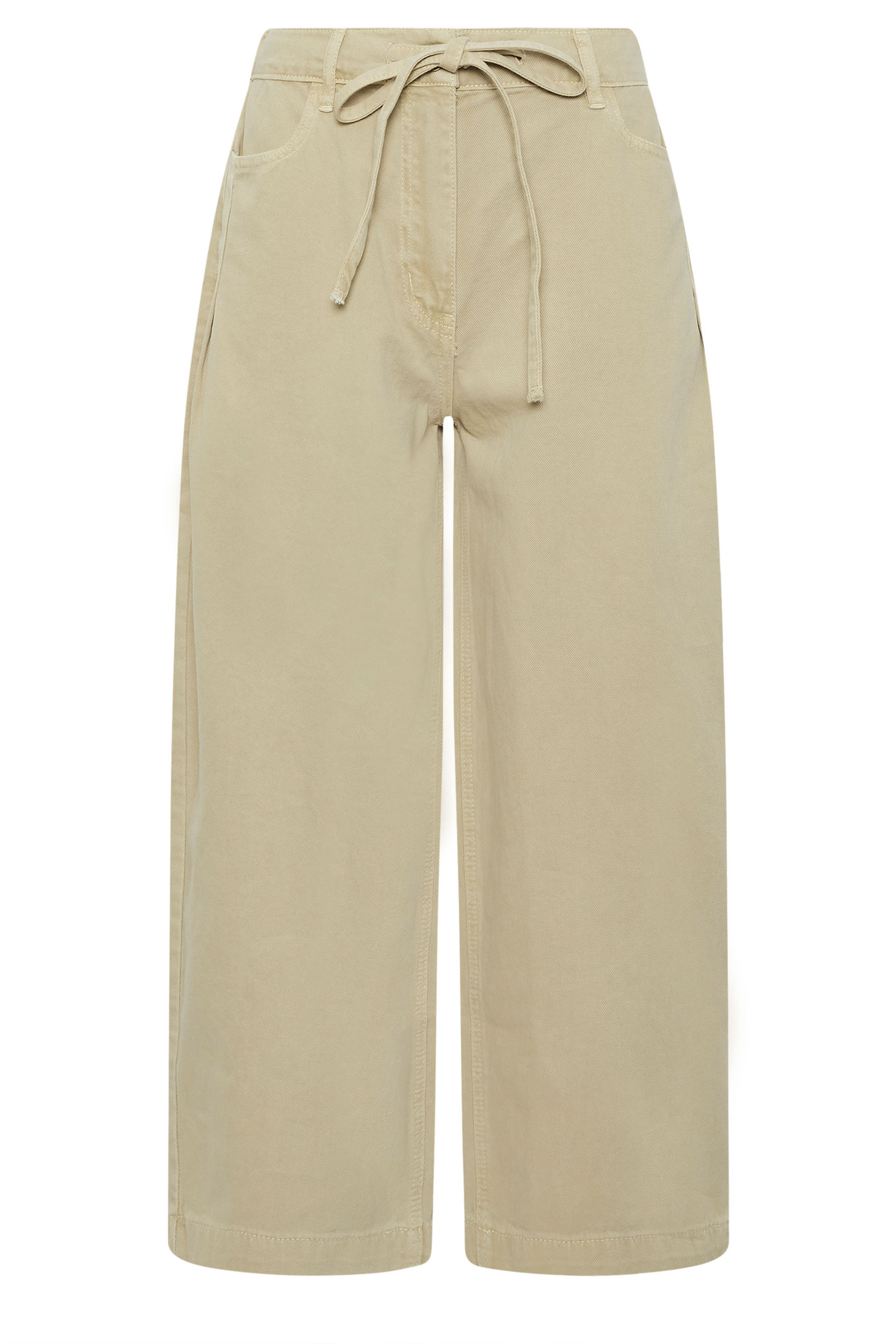 PixieGirl Petite Women's Sage Green Tie Waist Wide Leg Jeans | PixieGirl  5