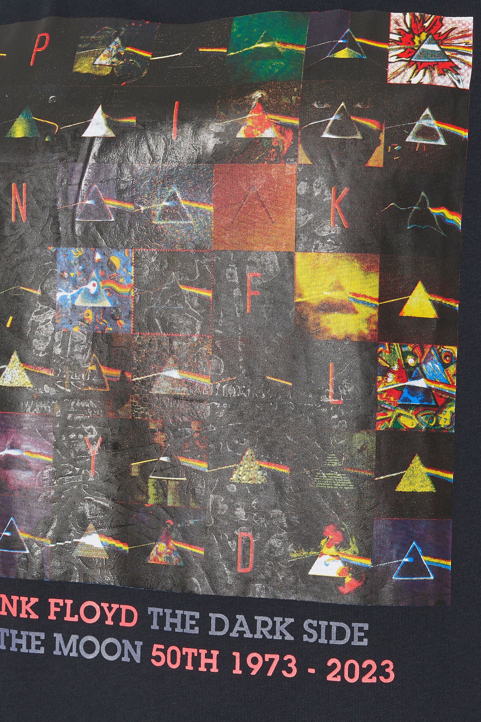 D555 Big & Tall Dark Navy Blue Pink Floyd T-Shirt | BadRhino 5