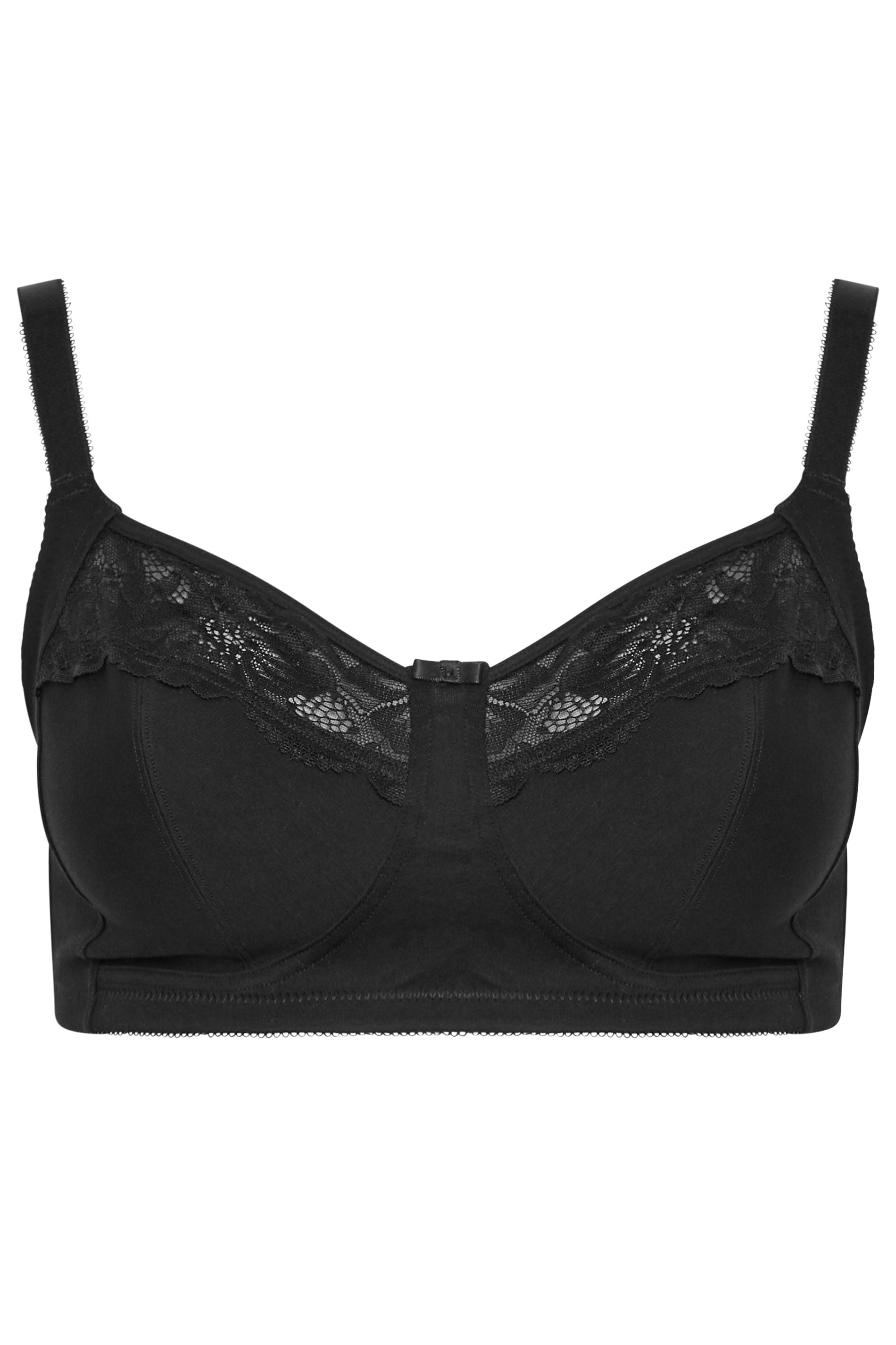 YOURSET 2 PACK Plus Size White Lace Trim Bra | Yours Clothing 5