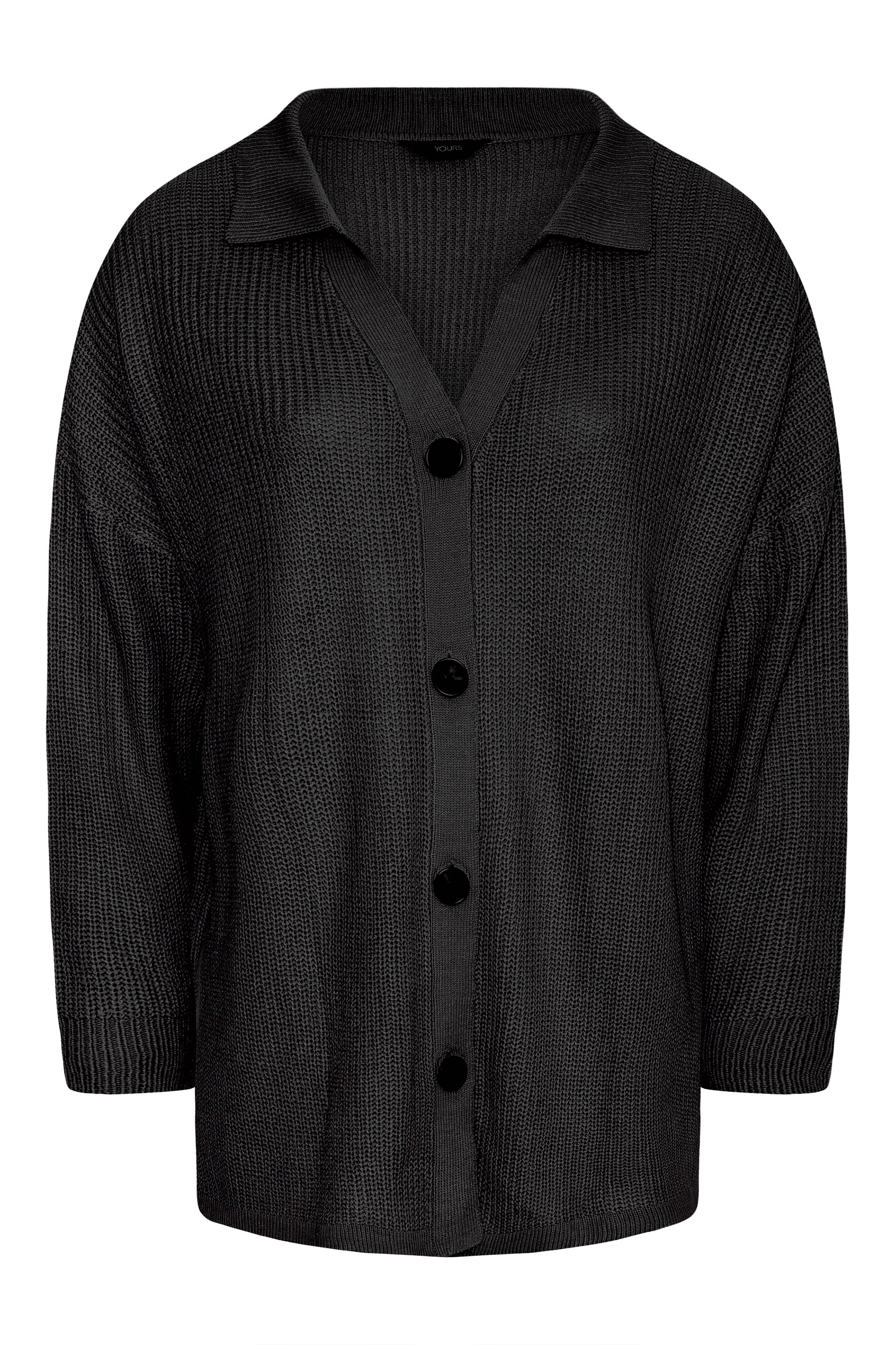 Curve Black Knitted Collar Cardigan_X.jpg